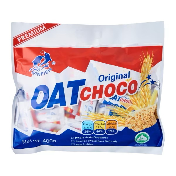 400g TwinFish Premium Oat Choco [Original / Chocolate / Strawberry / Sweet Potato]