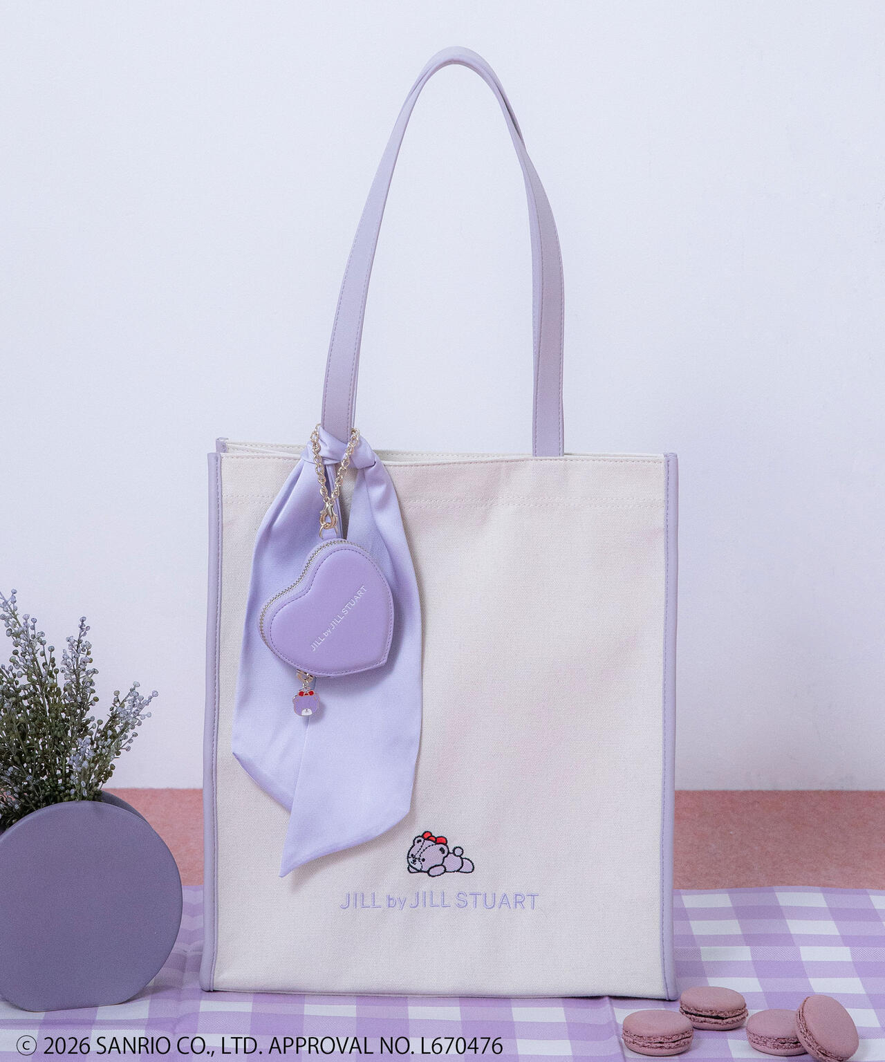 🎀【預訂】 JILL by JILL STUART Tiny Chum Collaboration Tote Bag - Lavender