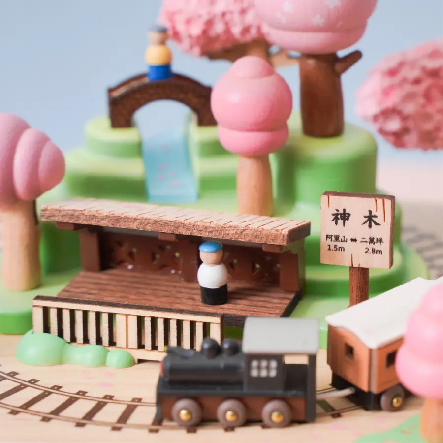 📦訂購 台灣代購 Wooderful life【阿里山櫻花祭】木製城市音樂盒