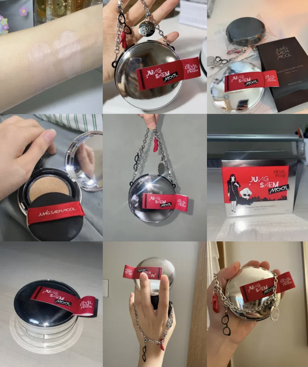 冠軍氣墊｜韓國 JUNGSAEMMOOL X 穿著Prada的惡魔2  持久遮瑕裸膚氣墊粉餅｜Essential Skin Nuder Cushion