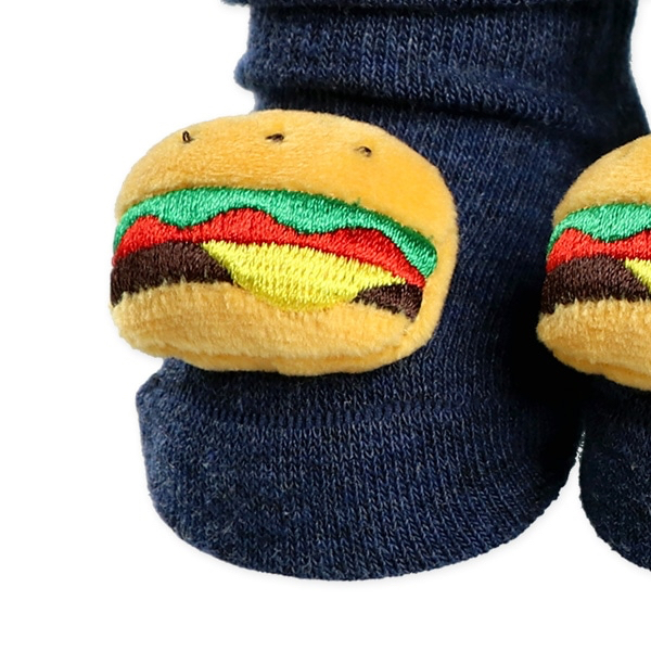 🇯🇵預訂 日本直送🇯🇵漢堡包新生兒立體公仔襪子
