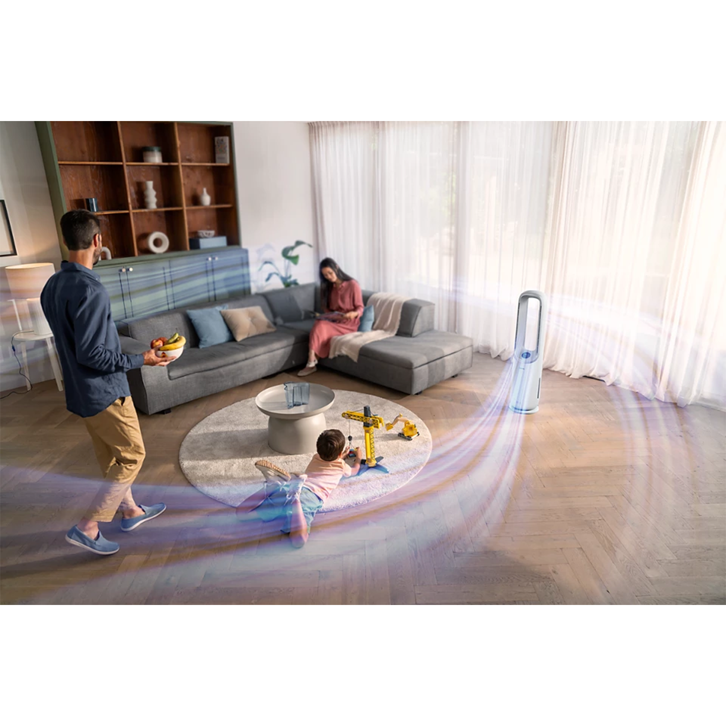 Philips Air Purifier (40W) Air Performer 7000 series 2-in-1 Air Purifier and Fan AMF765/30