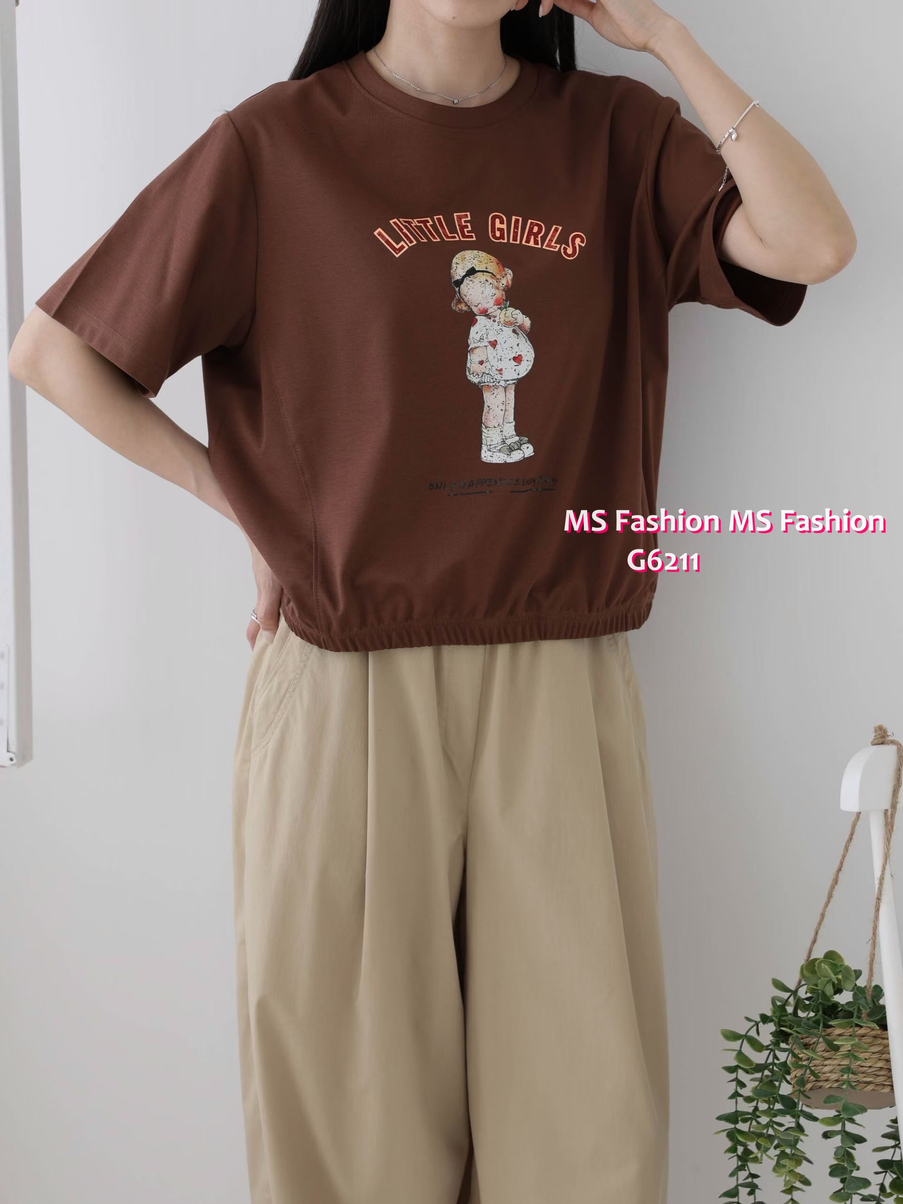 G6211 韓國🇰🇷可愛女仔圖案top