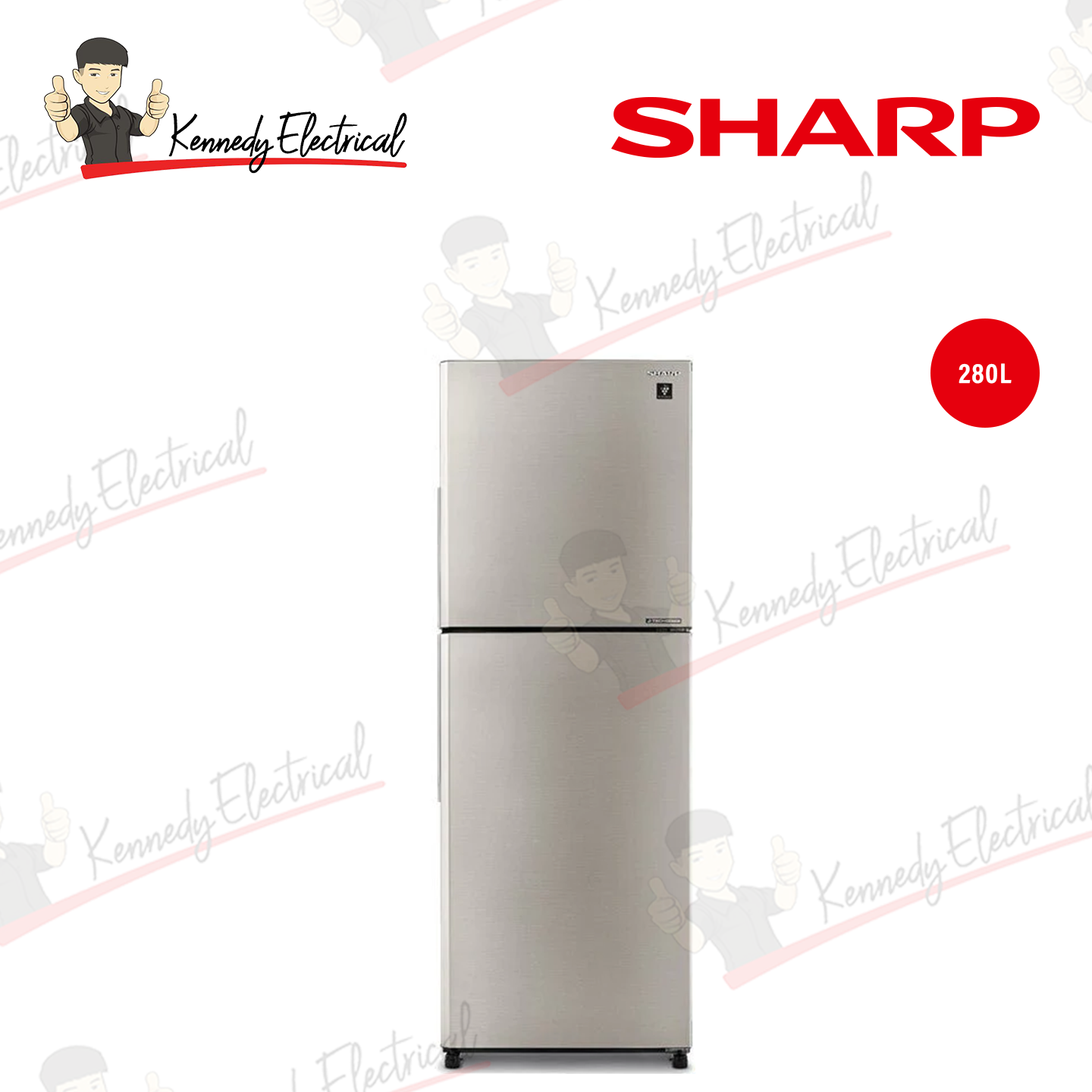 Sharp 280L J-Tech Inverter Refrigerator (SJ2822MSS)