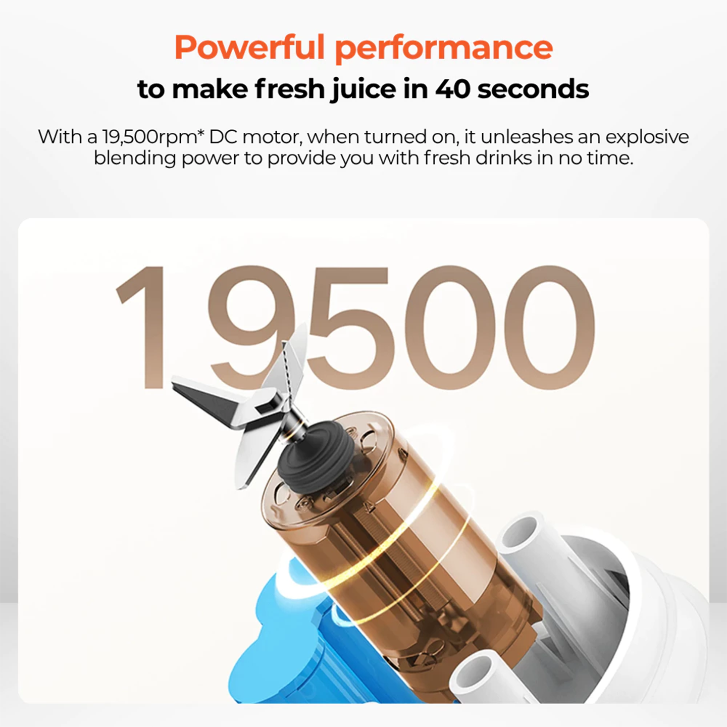 Xiaomi Portable Wireless Blender Smoothie Cup (BHR9223GL)