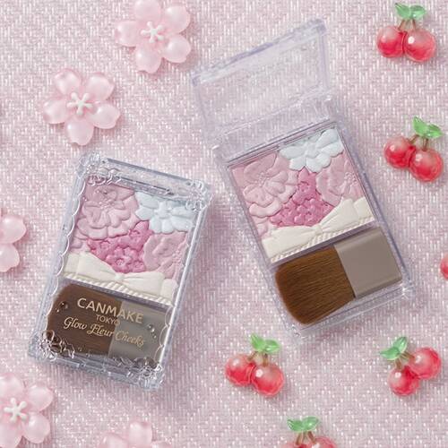 日本CANMAKE Glow Fleur Cheeks 花瓣胭脂 19號