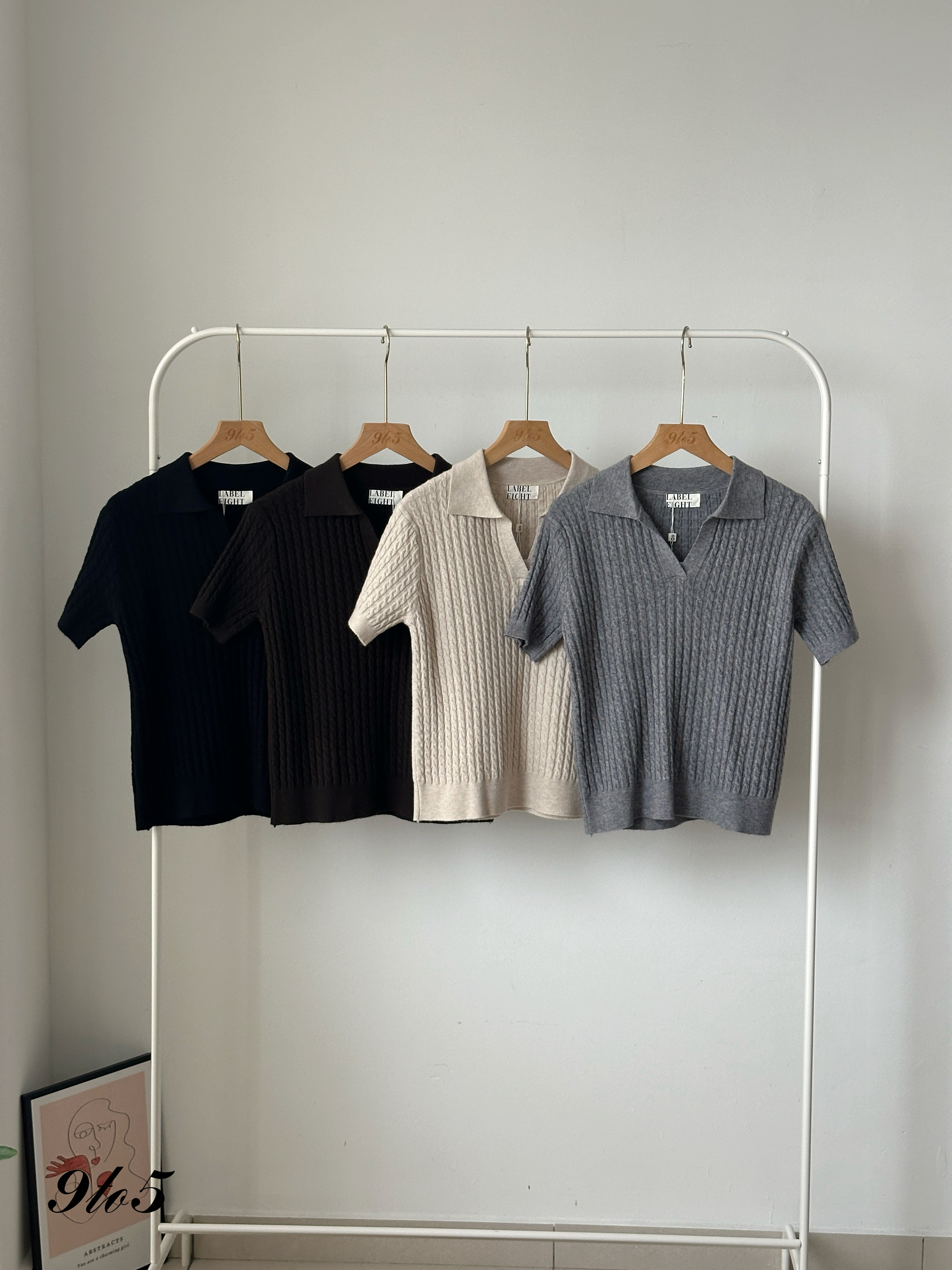 T4145 Knit Polo Tee - 4 Colors