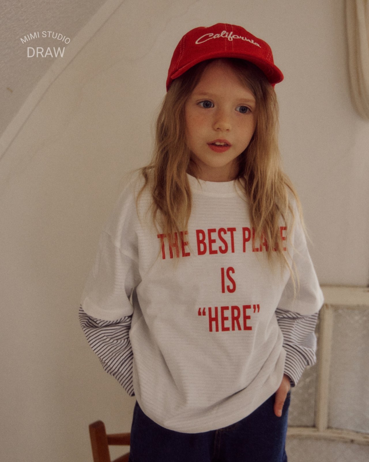 Bymimi | 薄款Stripe Tee(Red XL115-125/White L105-115)