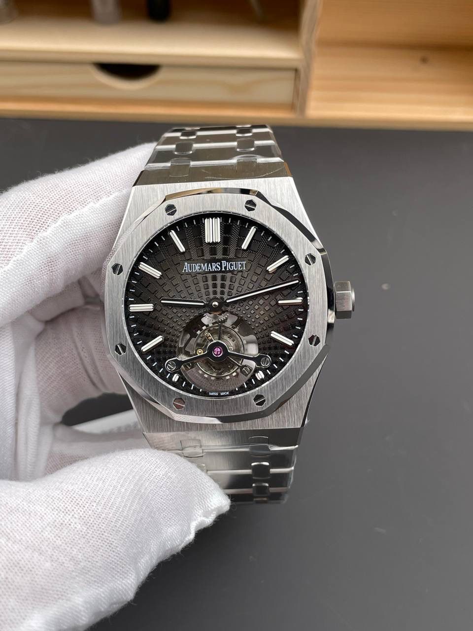 🚀爱彼 皇家橡树 26522灰/40mm/陀飞轮💯