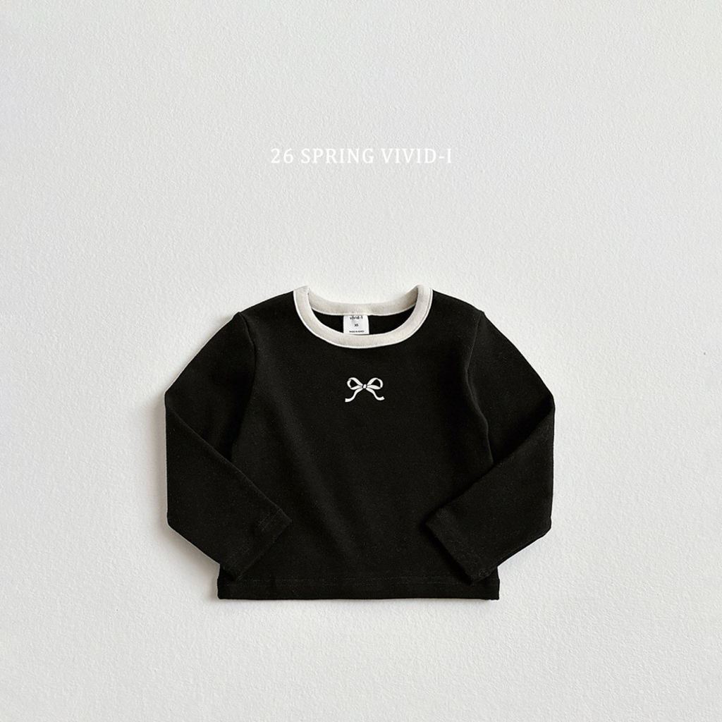 🌸預訂 韓國直送🌸🇰🇷VIVIDI兩色絲帶印花長袖上衣