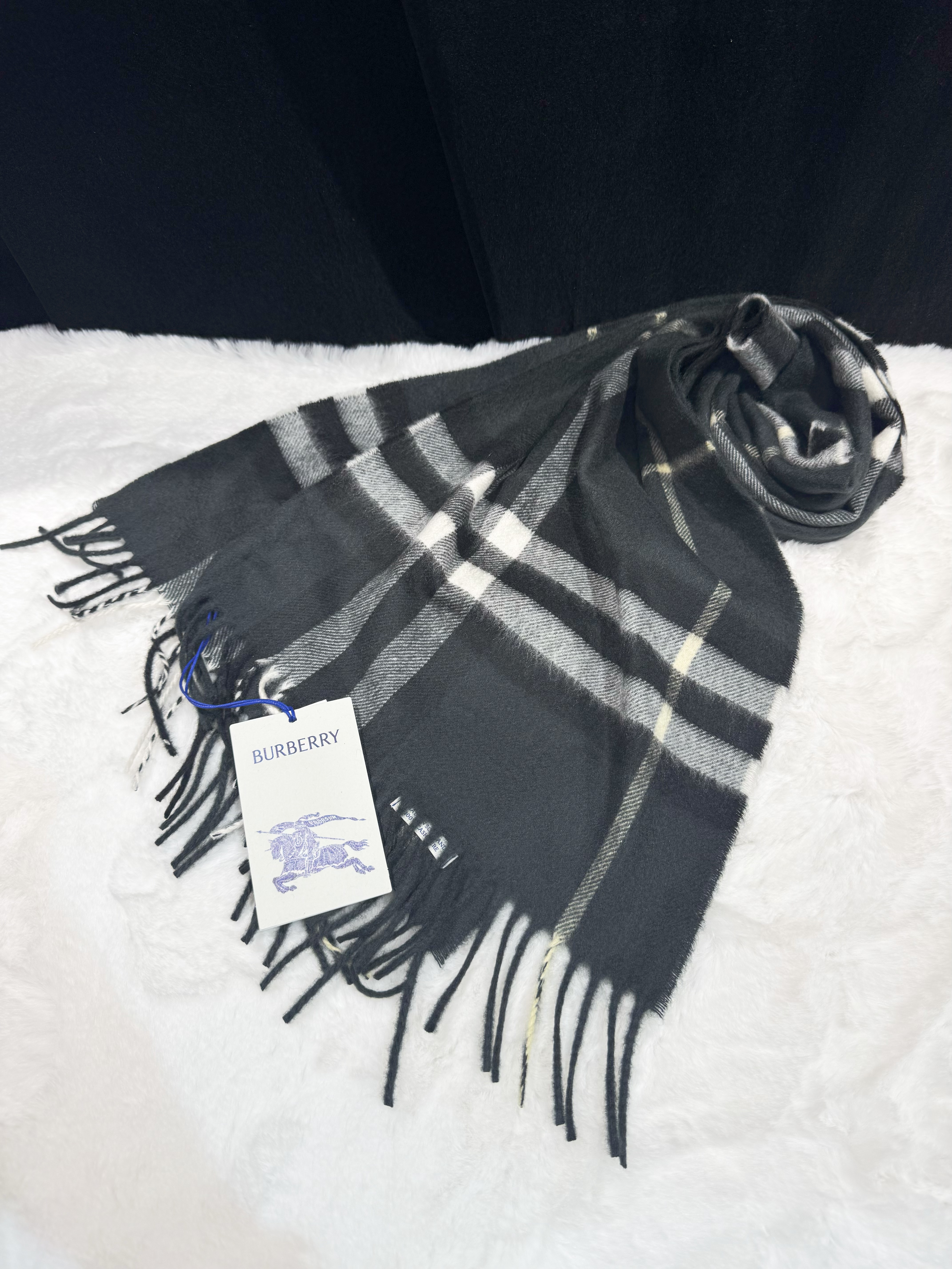 Burberry scarf cashmere/check/verde