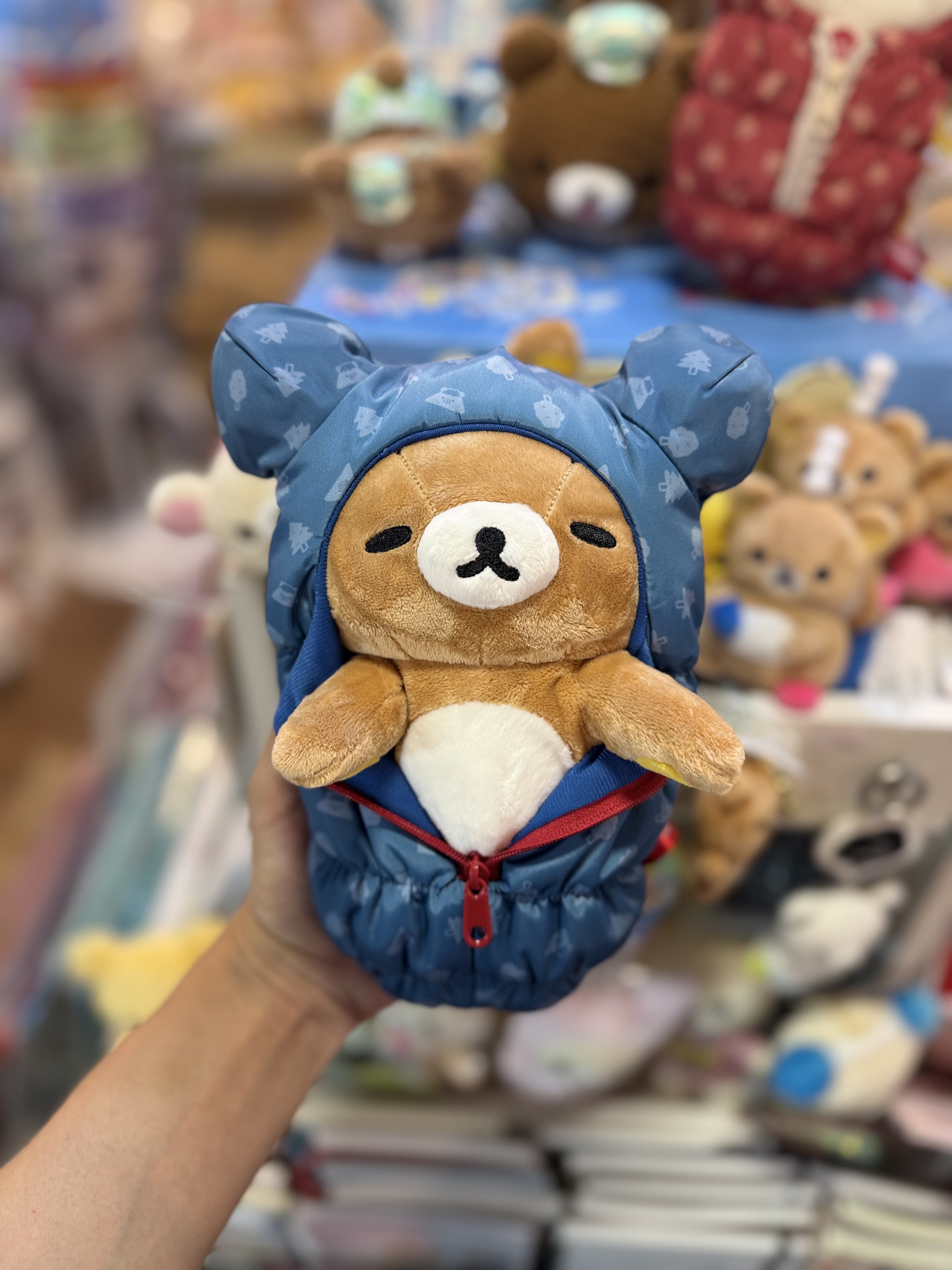 《現貨》全新日本專店限定 rilakkuma  x Coleman 睡袋公仔