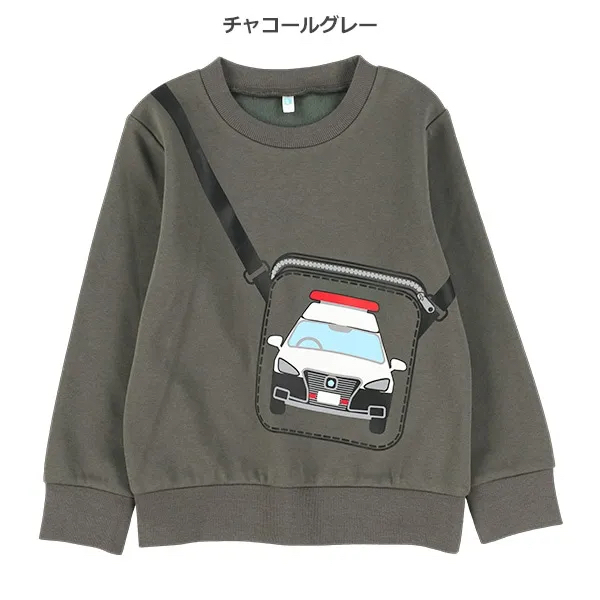 <🌟新品訂購🌟>汽車袋仔圖案薄毛底衞衣[26W-G0701]