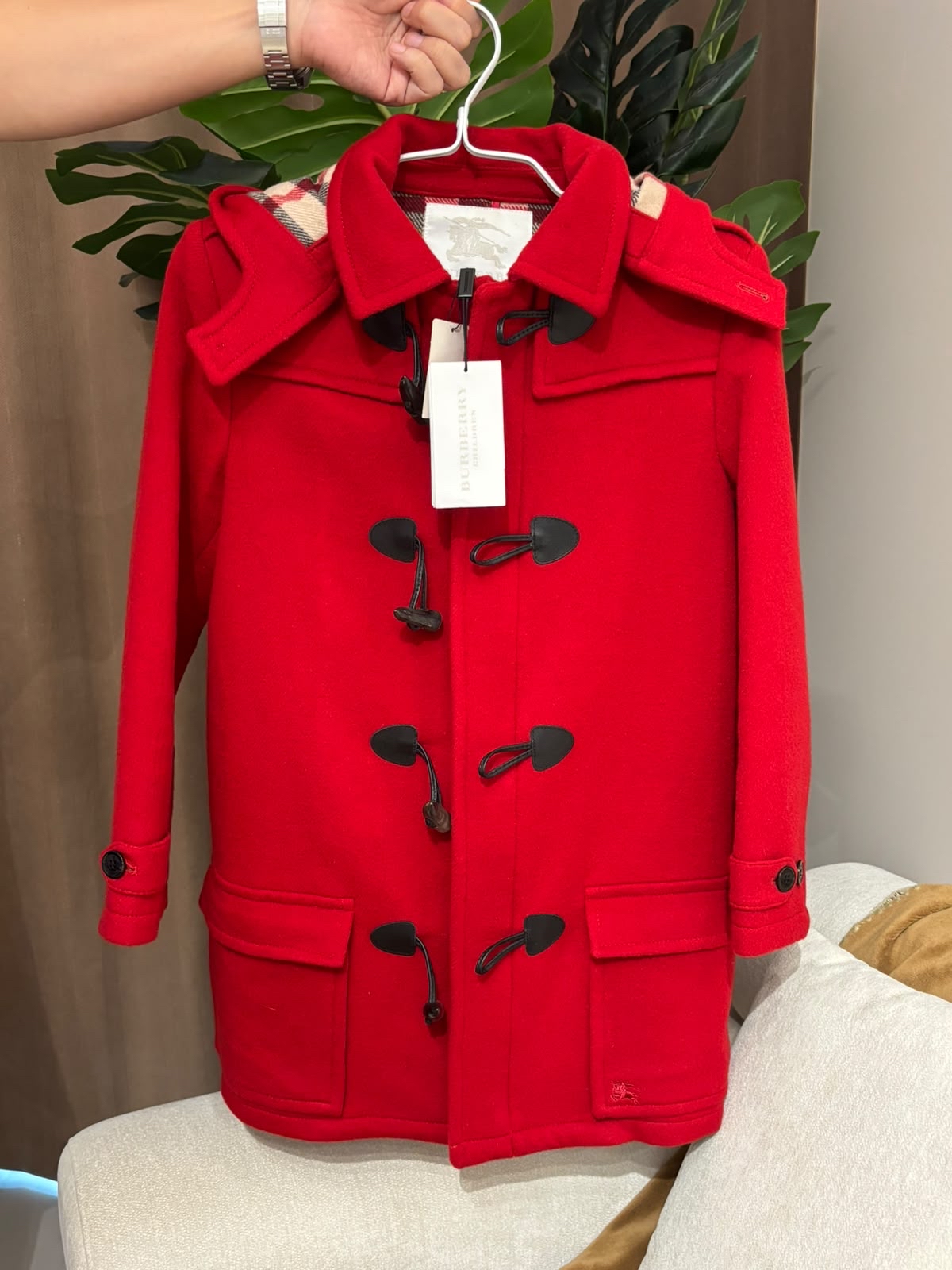 未使用品 Burberry jacket 100% Wool Kids Jacket  100%羊毛童裝外套碼12Y碼 100%Authentic, unused 未使用品