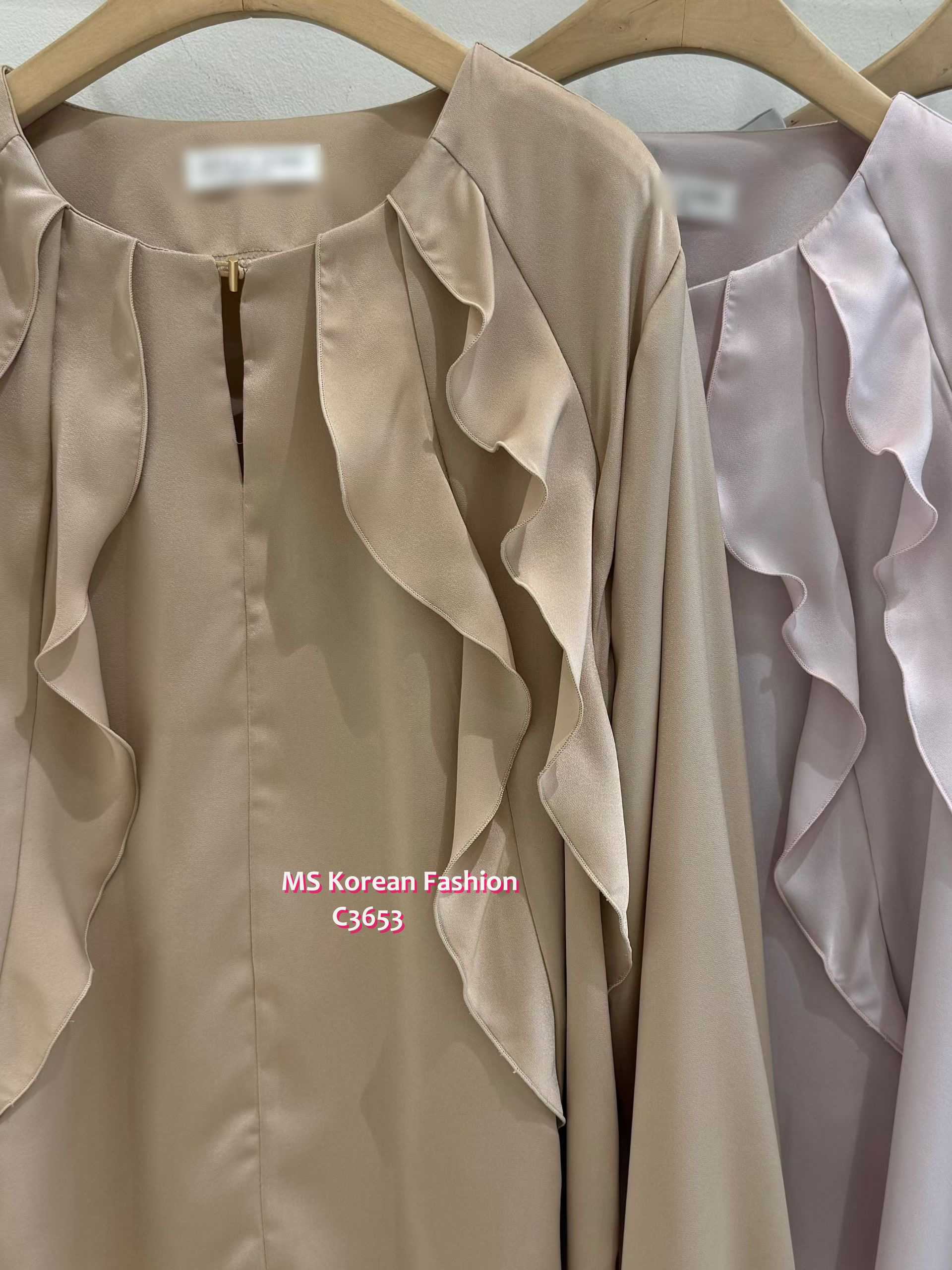 C3653 韓國🇰🇷靚色ruffle top