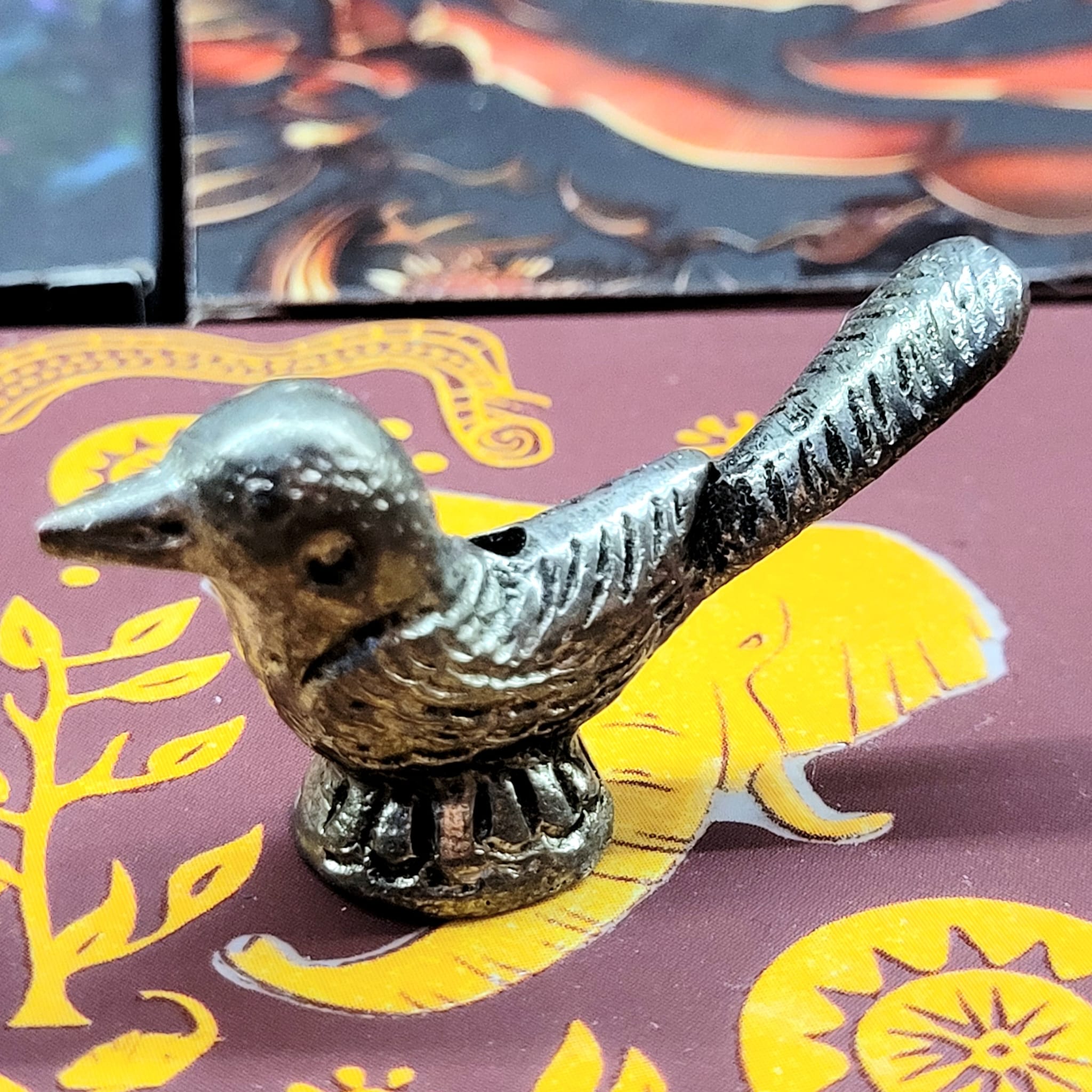 印度黃銅動物香座 