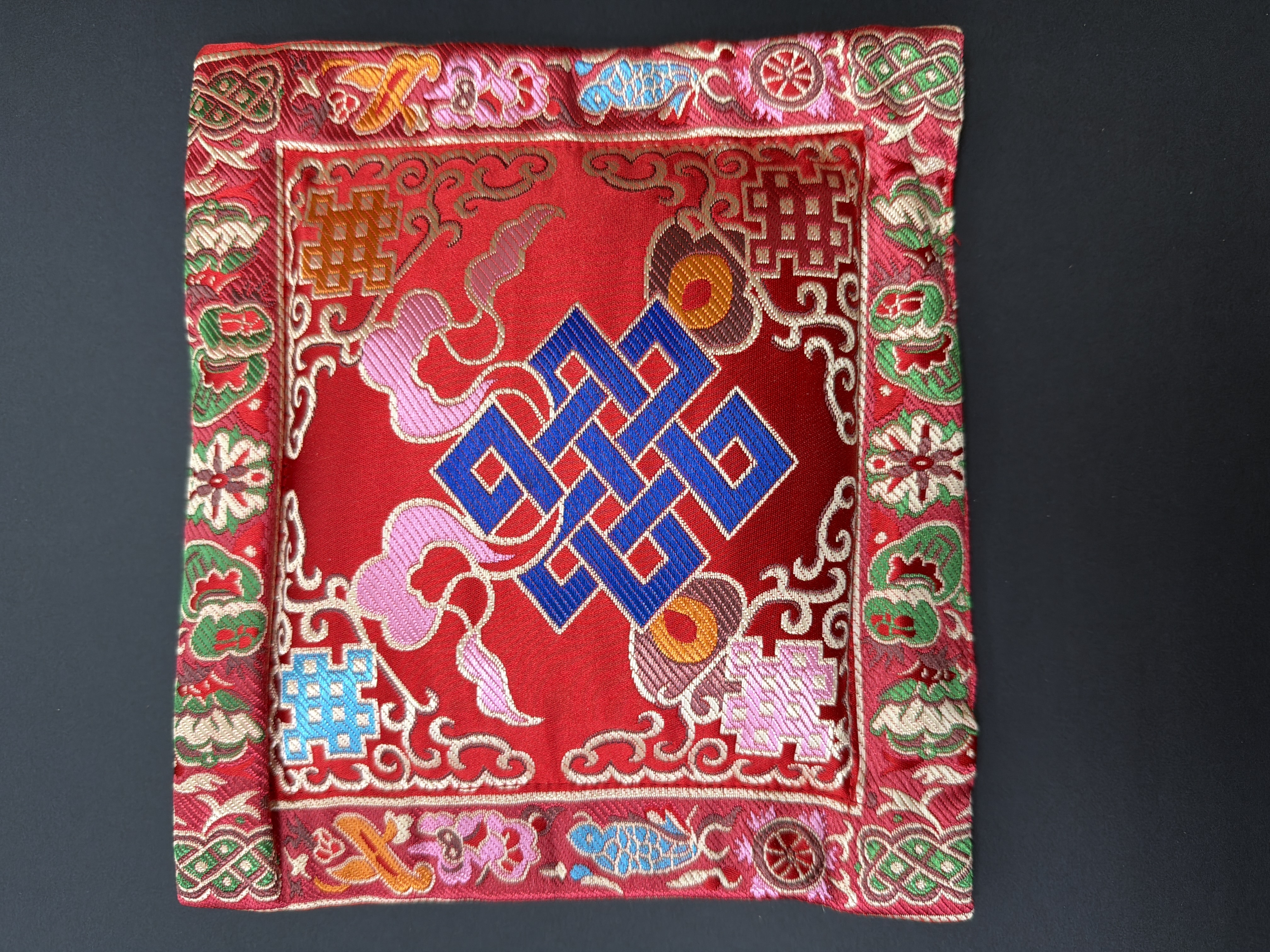 藏傳淨化香包（內含雪巴粉）20*20cm 紅如意