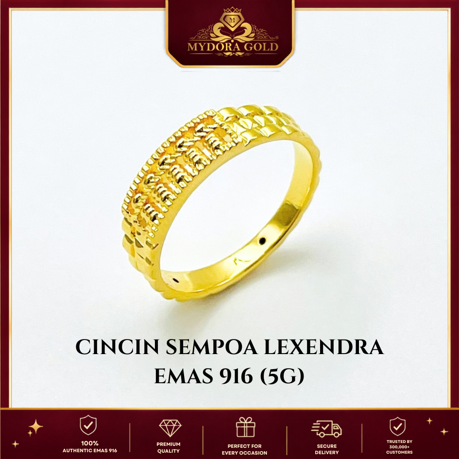 MYDORA EMAS 916 Cincin Sempoa Lexendra (5G) l EMAS 916/22K