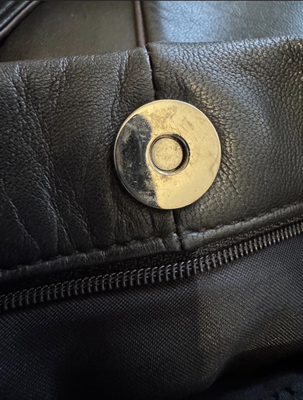 Loewe Black Leather Tote Bag