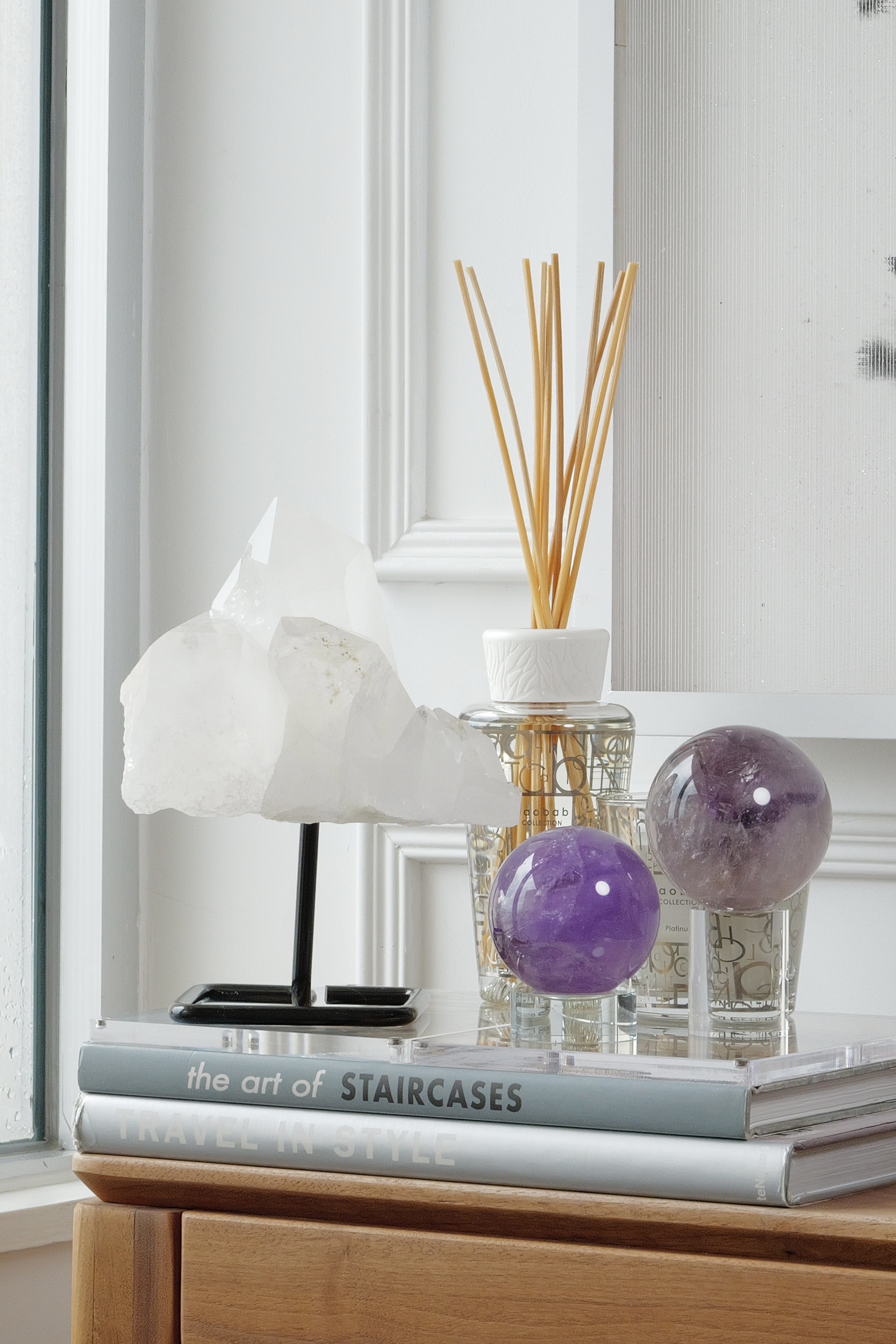 ꧁12.8cm 2.1kg白水晶簇連托架擺件꧂CL.707AC7FG2JT5-RB19*16FF