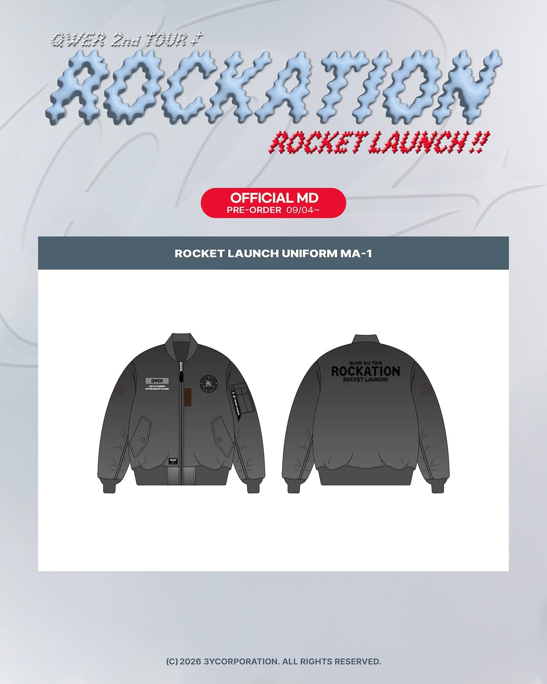 [QWER] QWER 2nd tour ROCKATION: ROCKET LAUNCH in SEOUL OFFICIAL MD