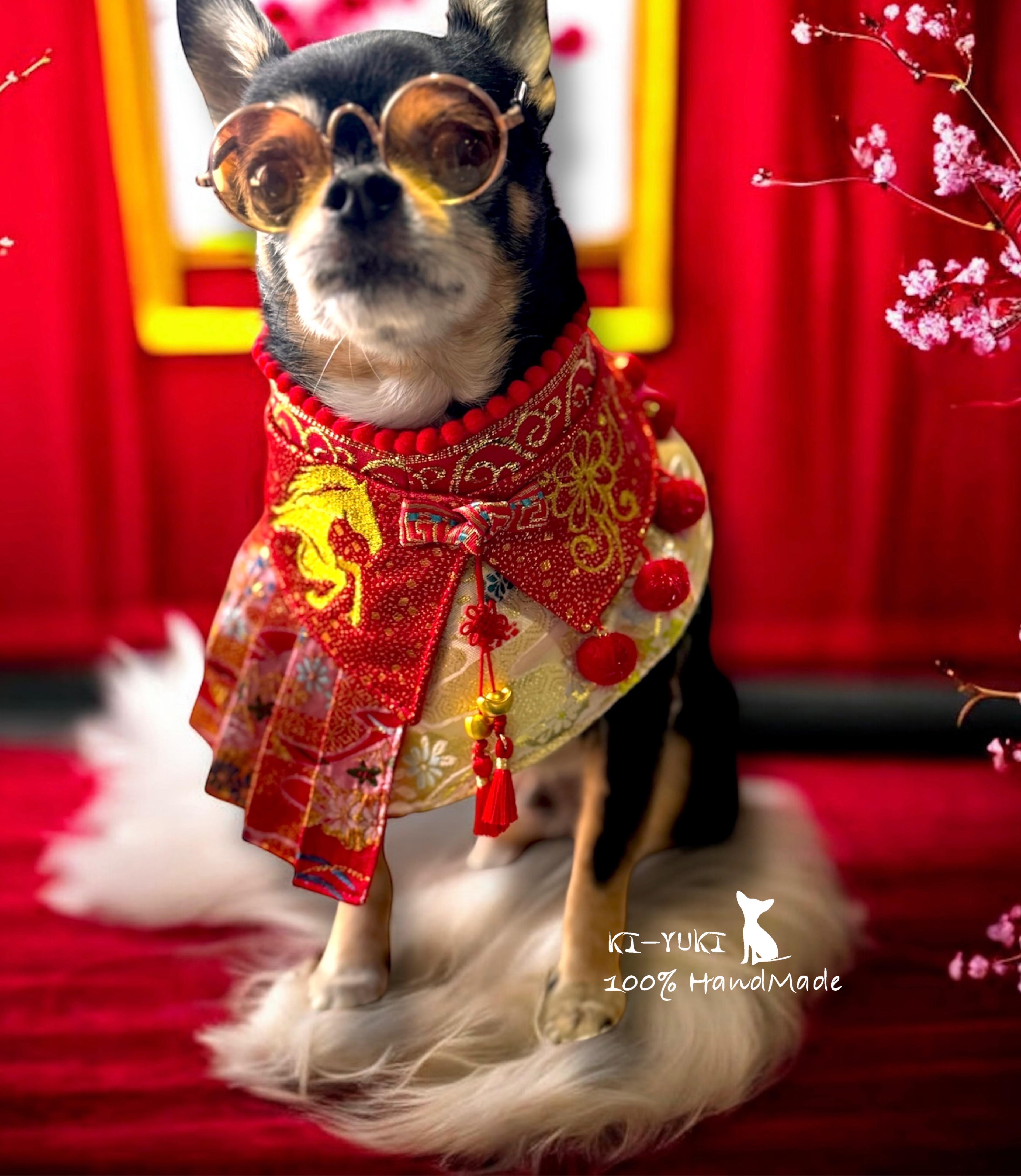 馬年賀歲新品 毛孩新春圍脖 頸飾 造型