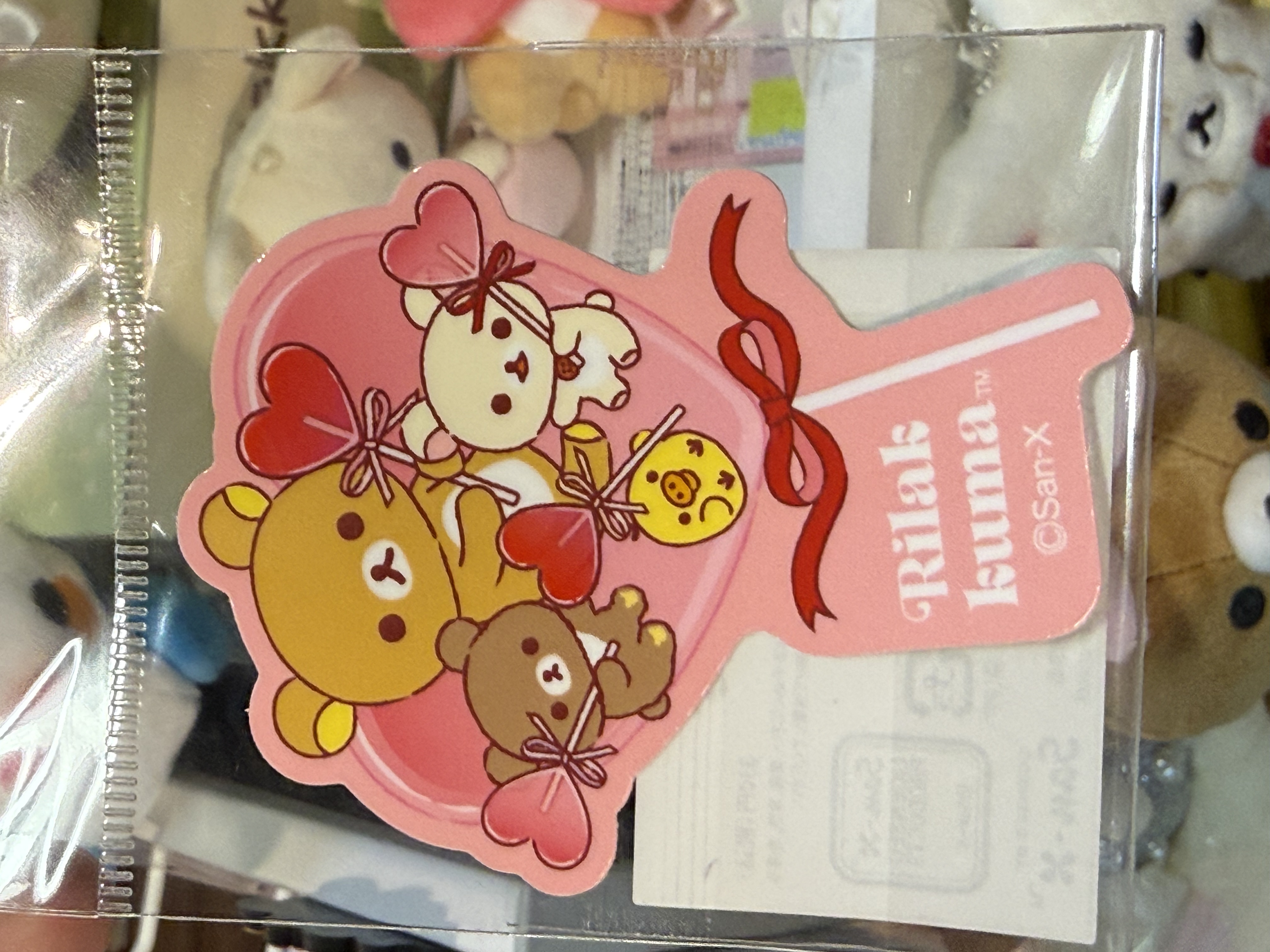 《現貨》全新日本專店限定 Rilakkuma情人節造型貼紙