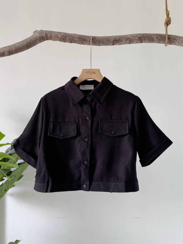 工装风短版上衣