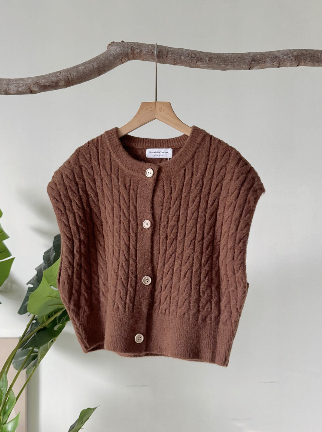 秋日针织复古马甲