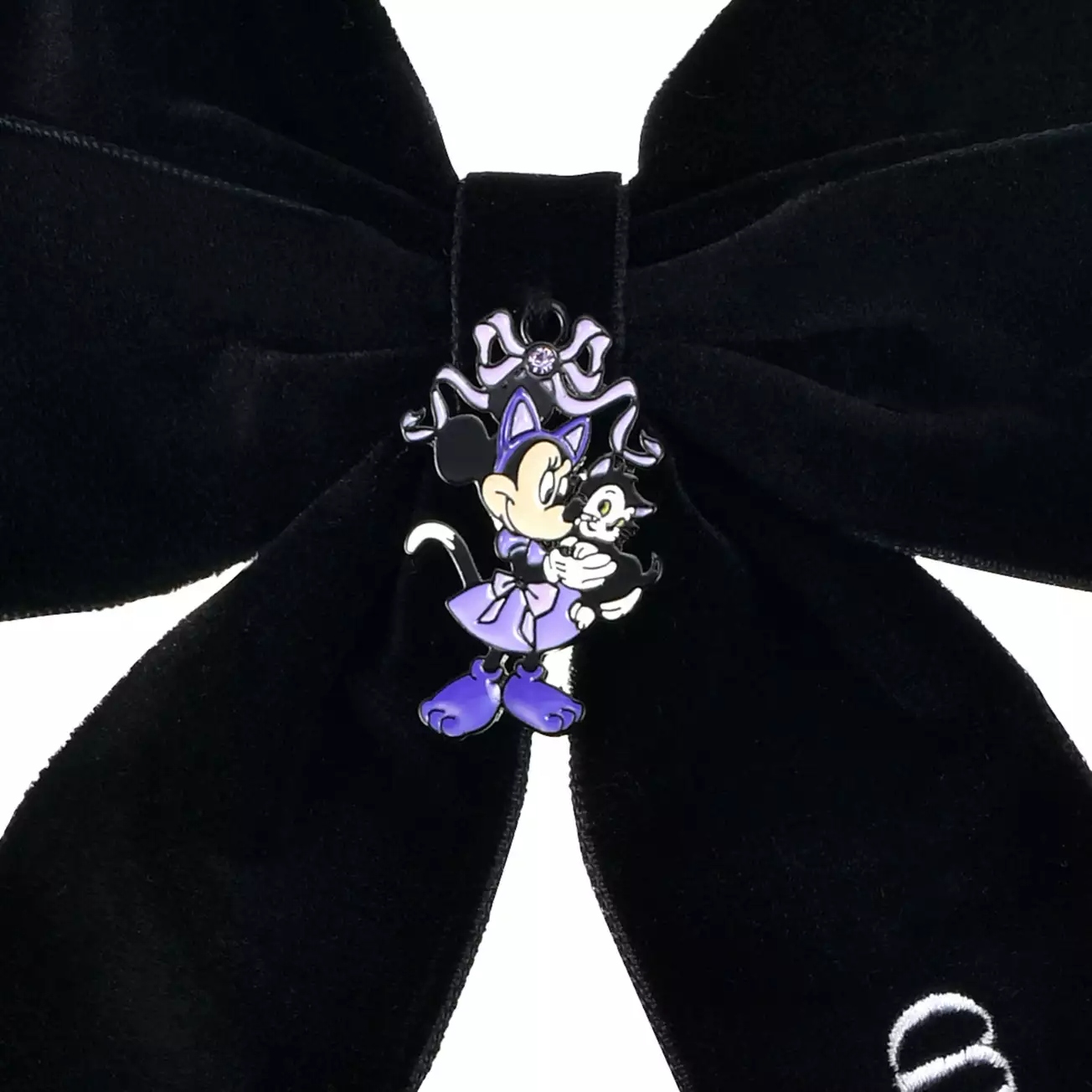 🌸 【預訂】Minnie & Figaro 蝴蝶髮夾 - CAT MINNIE AND FIGARO - 2027 DISNEY HALLOWEEN