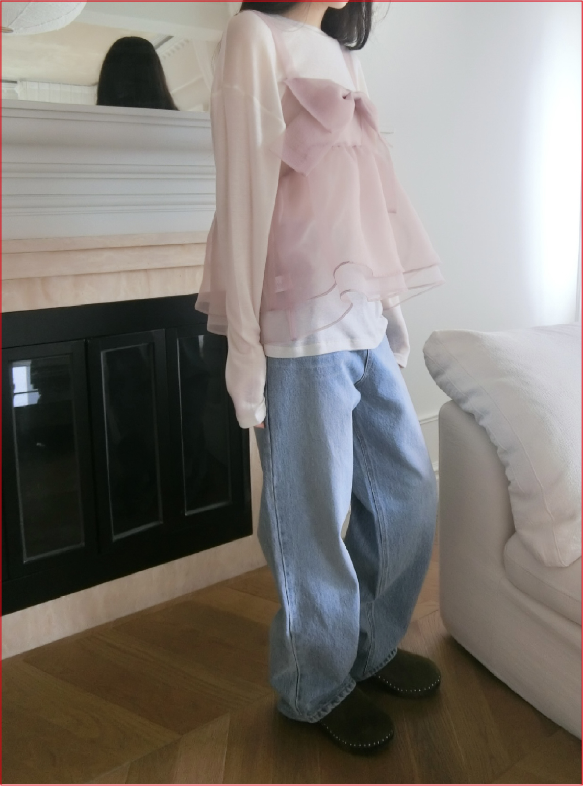 【突發開團． 26 S/S 新色入】 漆黑中的螢火蟲～薄紗大蝴蝶2-ways外搭背心 SF0004