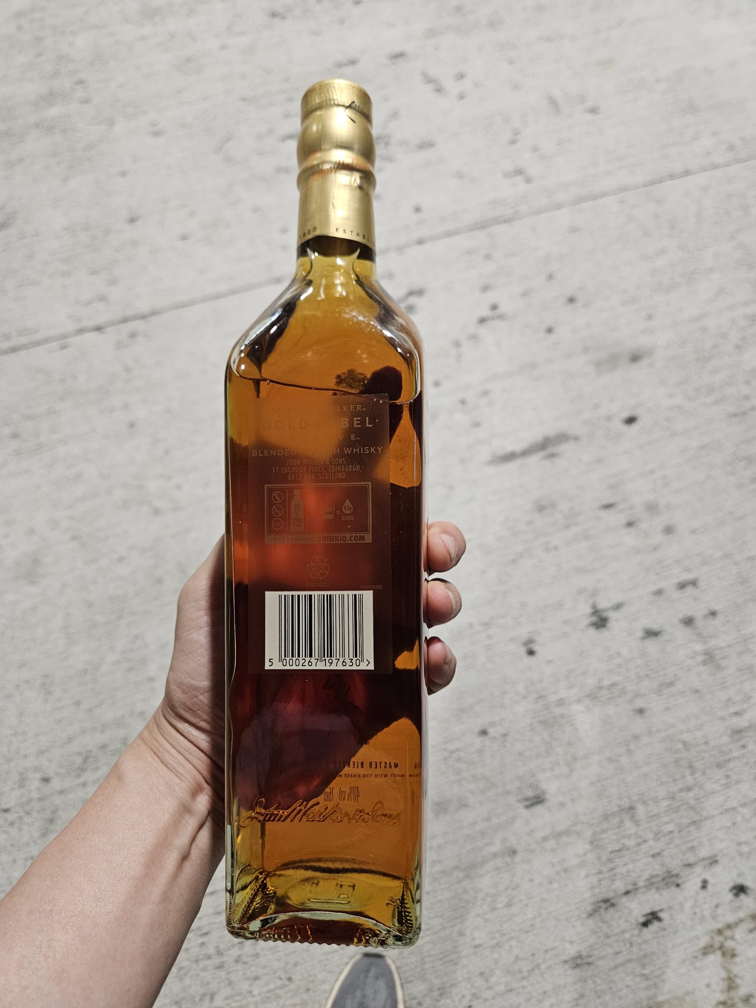 尊尼獲加金牌珍藏蘇格蘭威士忌 Johnnie Walker Gold Label Reserve 40% 750ml  