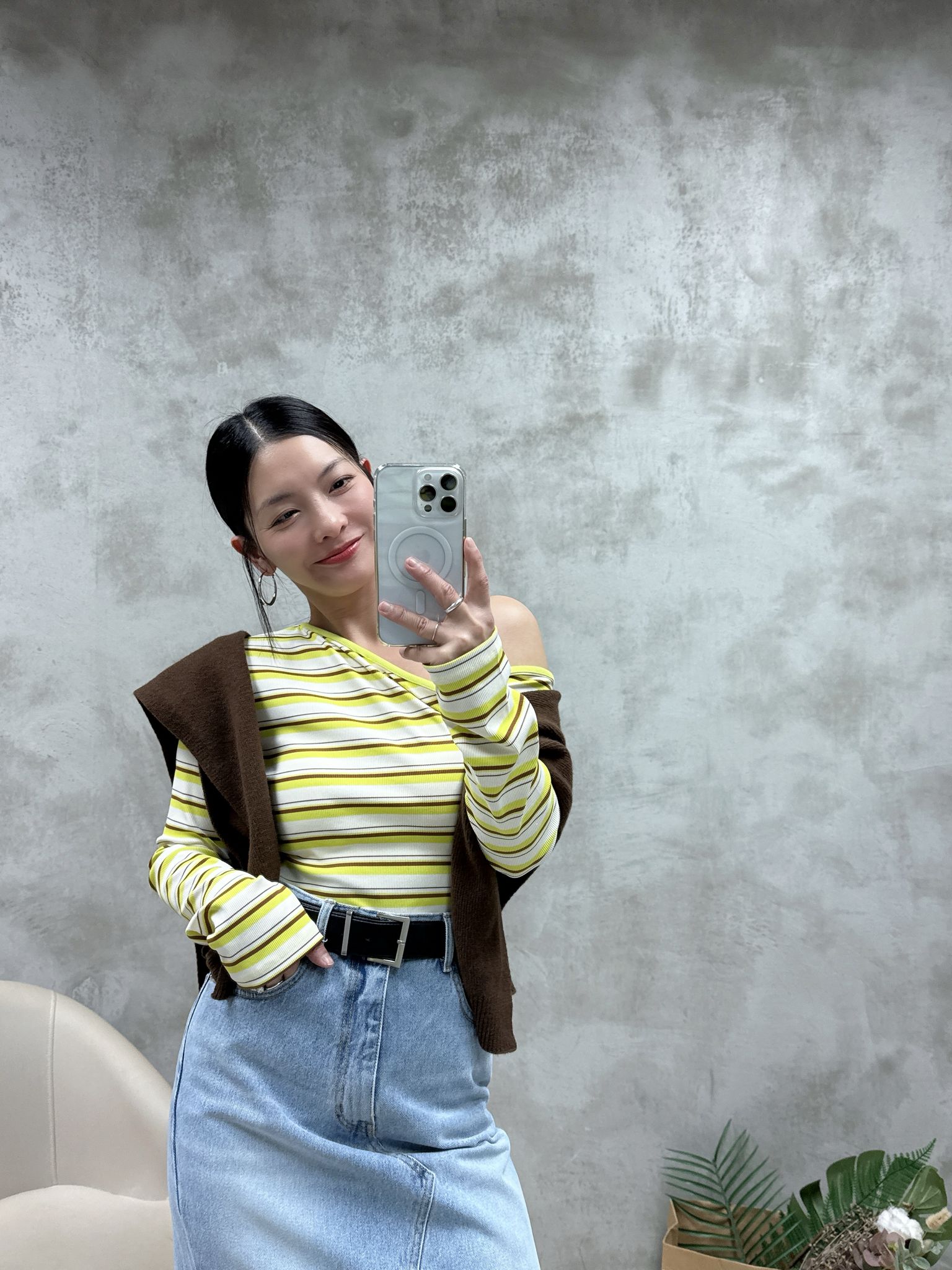 洗水牛仔魚尾裙