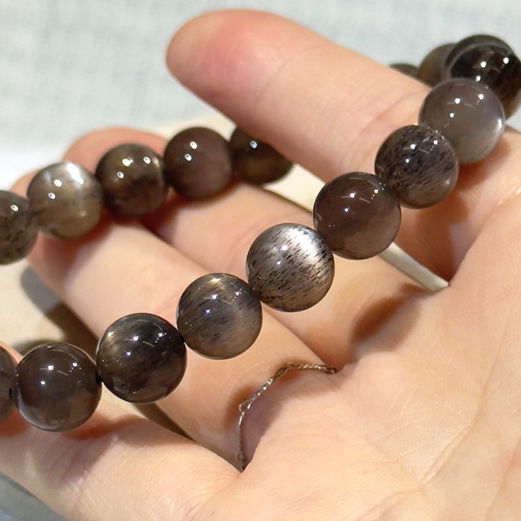 黑金骨幹手串 9mm+/- #CA0037