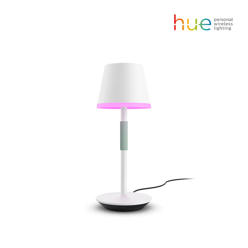 [飛利浦直送 原裝行貨2年保養] Philips Hue Go 便攜式智能桌燈 (白色 / 1600萬色 / 英規及歐規插頭) Philips Hue Go Portable Table Lamp - White (EU & UK Plug / 16M Colors)