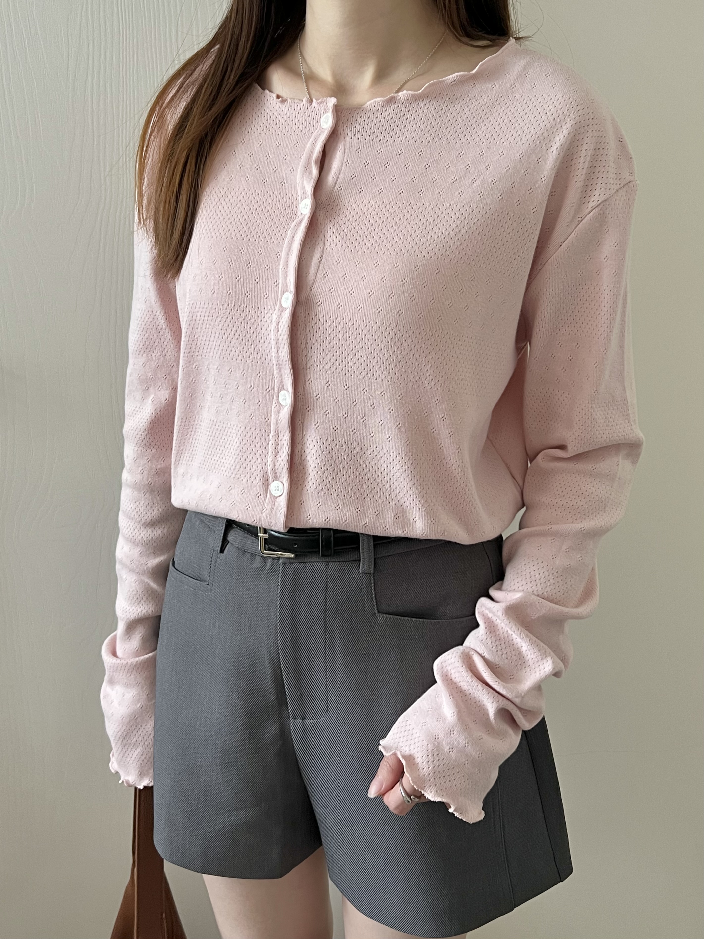 櫻花木耳邊上衣 溫柔斯文