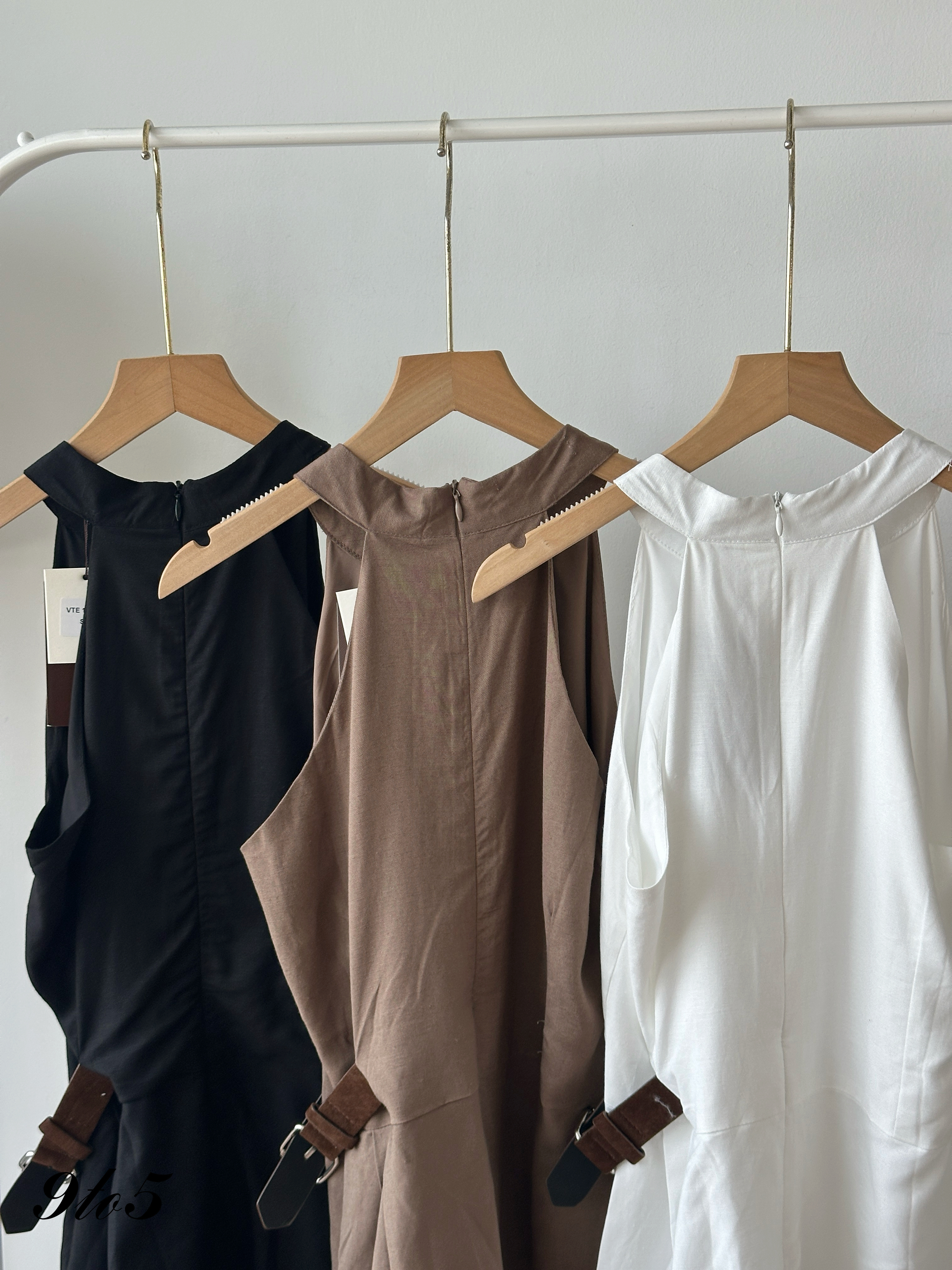 T4432 Side-tie Halter Neck Top - 4 Colors 