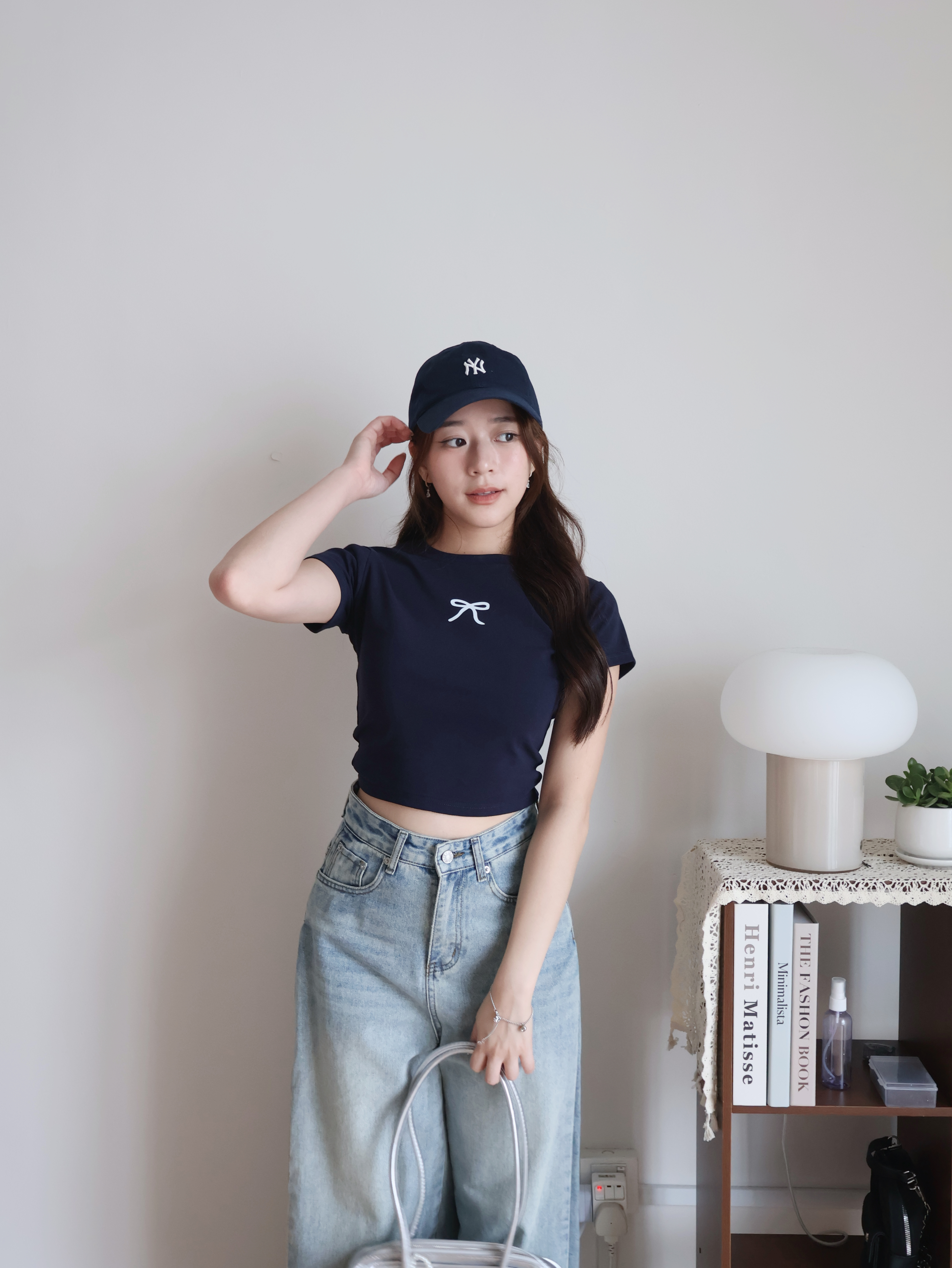 Nabi Cropped Top | Navy