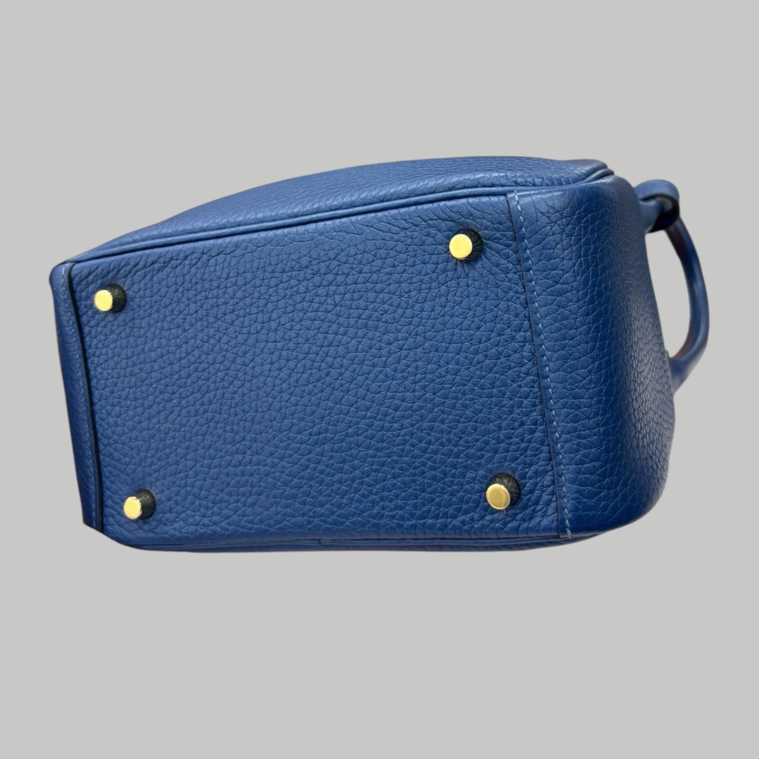 Hermes Lindy Mini 藍色金扣