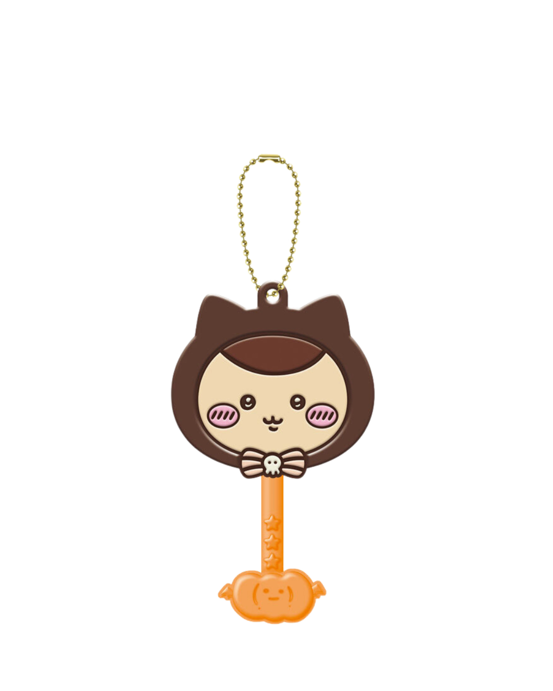 Chiikawa 黑貓朱古力棒棒糖造型吊飾-栗子饅頭