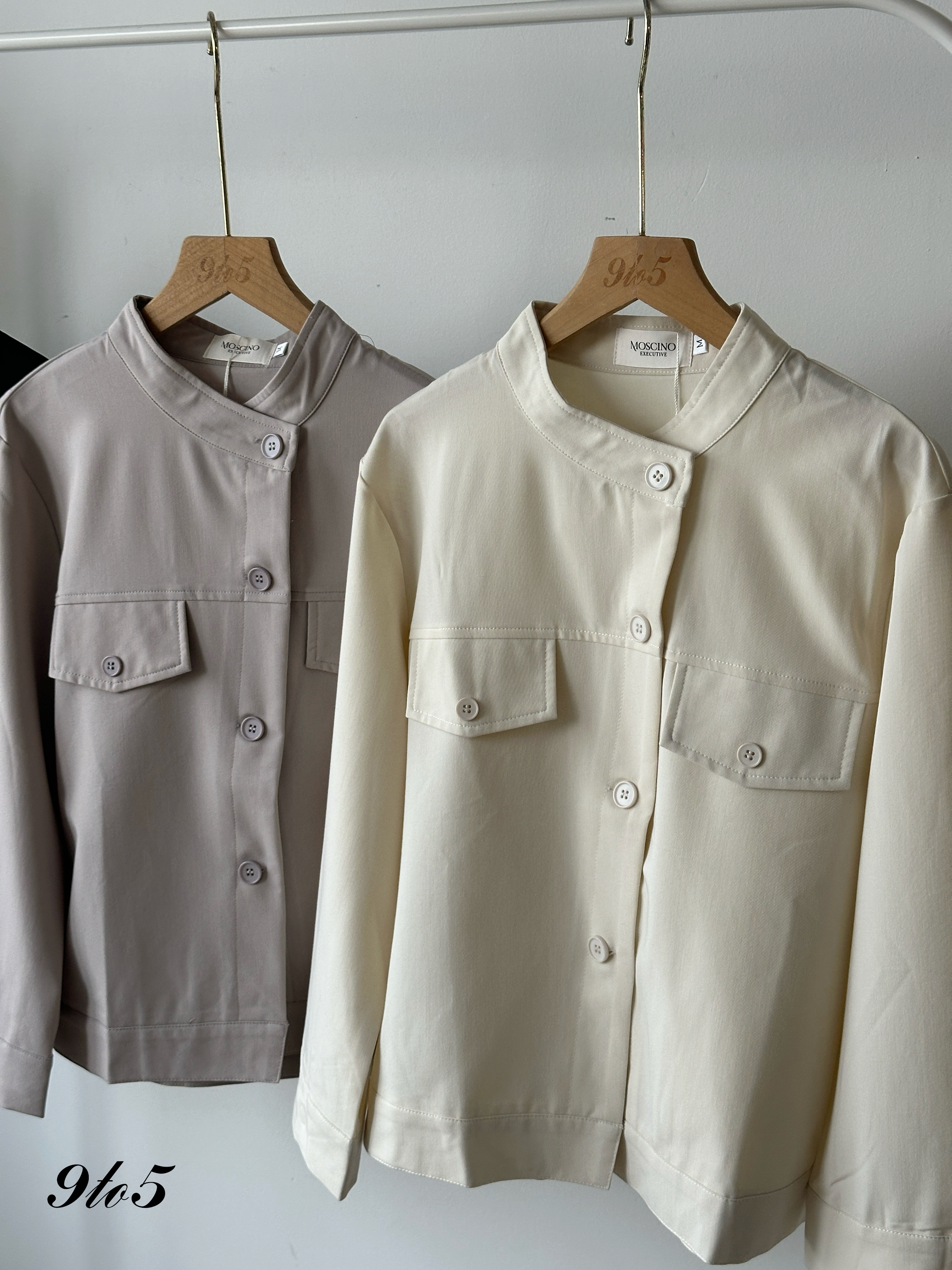 T4138 Mock Neck Oversize Shirt - 3 Colors 