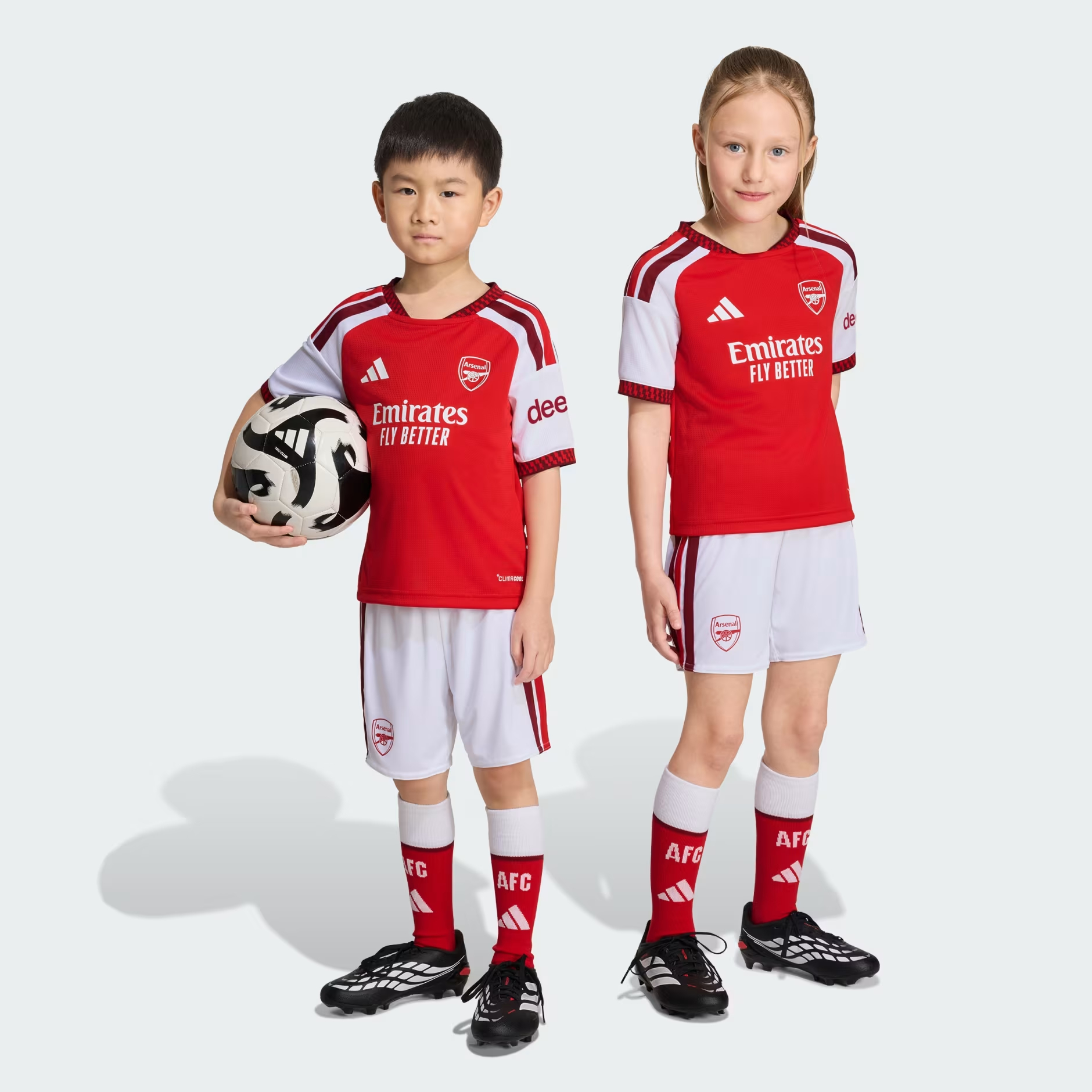 🔴⚪ Adidas Arsenal 阿仙奴 2026-27 主場球衣幼童套裝 KC2439