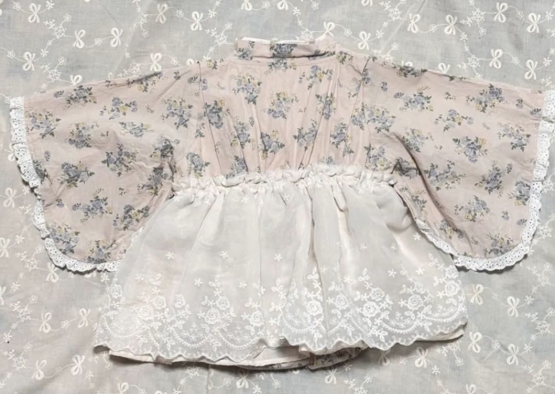 A0108 女仔碎花和服款爬服