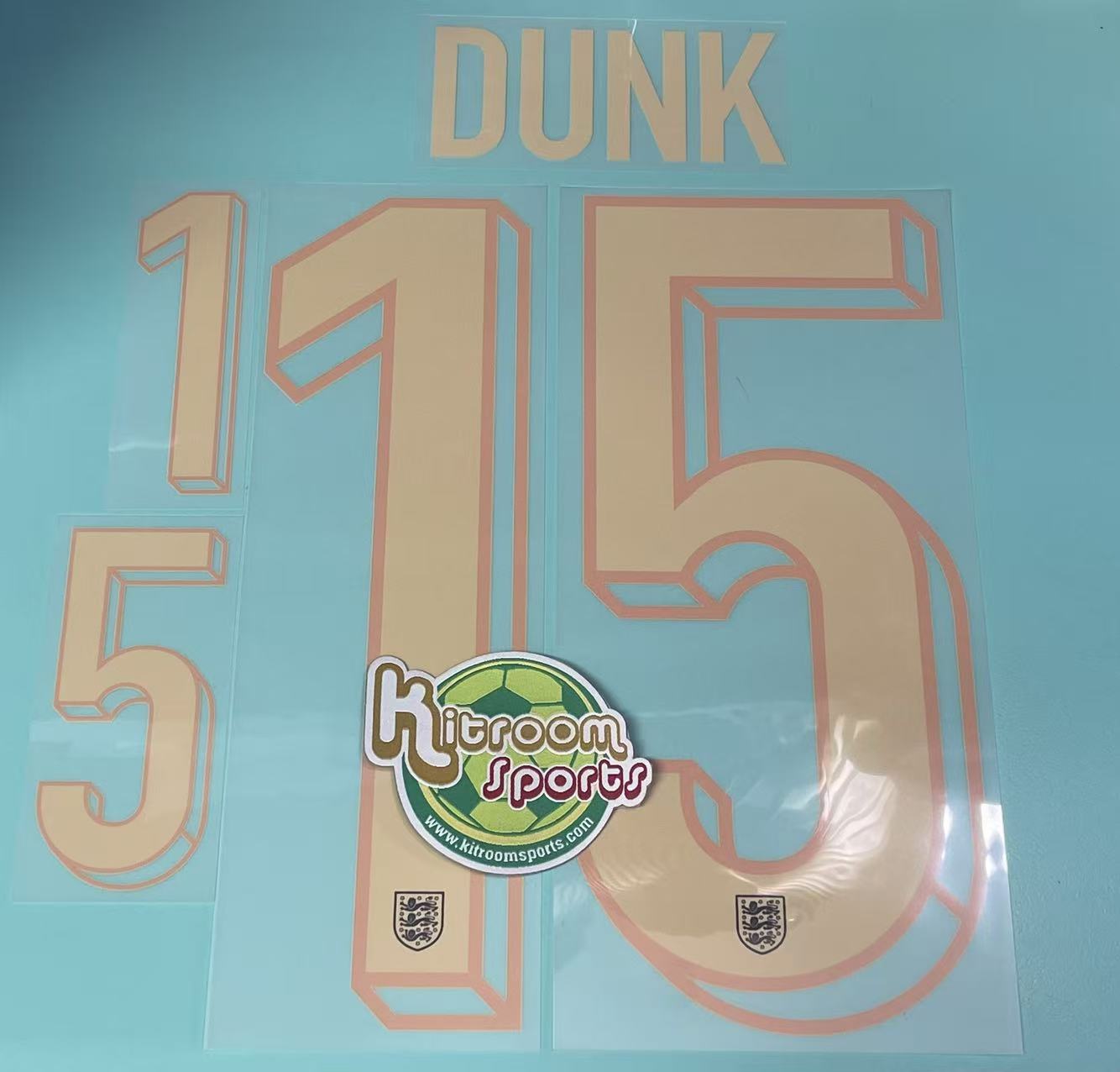 2024 England Away Nameset #15 DUNK