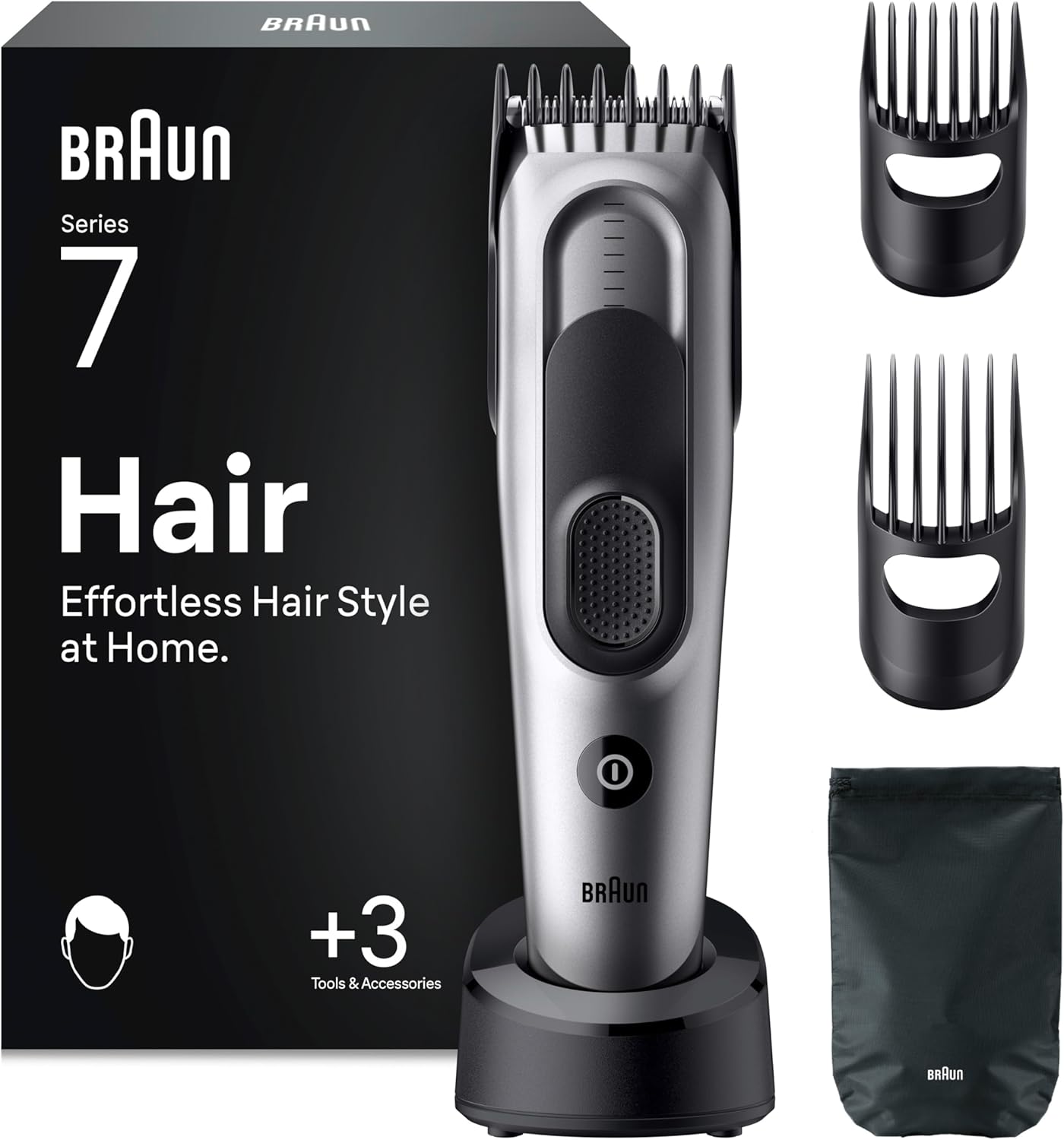 Braun Hair Clipper HC7590  Trimmer- The ultimate Braun haircut experience, with 17 cutting lengths