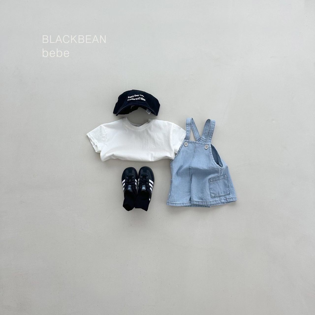 🇰🇷Blackbean&bebe 背帶褲+tee