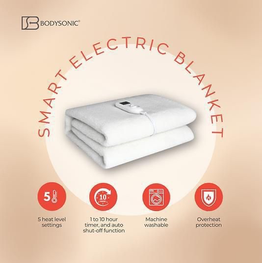 *Bodysonic Smart Electric Blanket智能恆溫電暖毯 ♨️(單人) 【香港行貨】*
