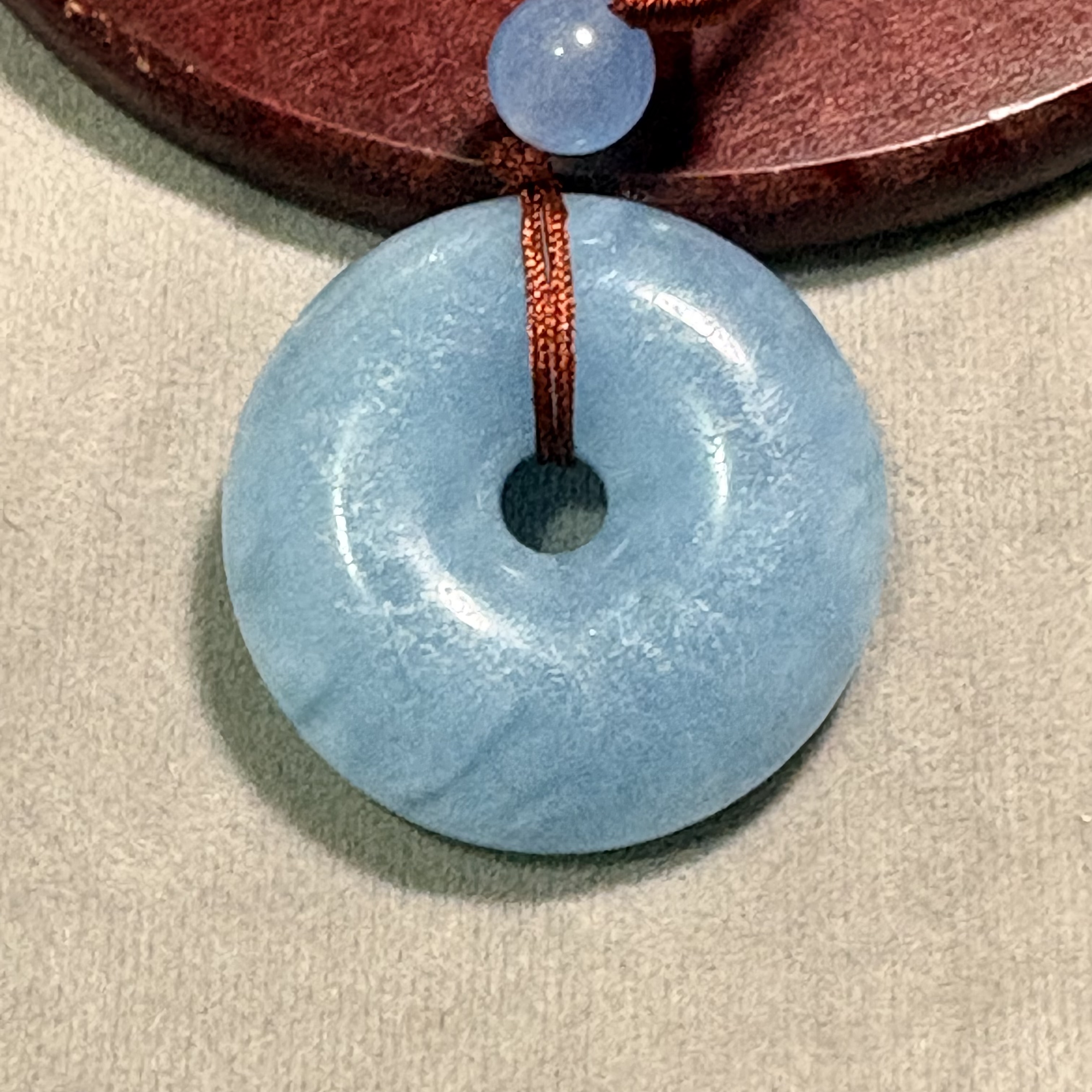 海藍寶平安扣 No.19-126規格：直徑：32.5cm 重：16.8g