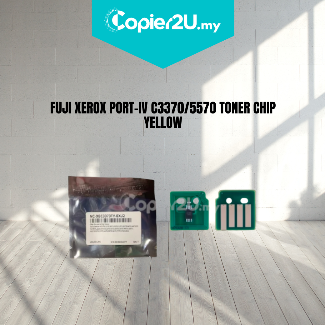 FUJI XEROX PORT-IV C3370 TONER CHIP YELLOW 15,000 COPIES (ZHONO)