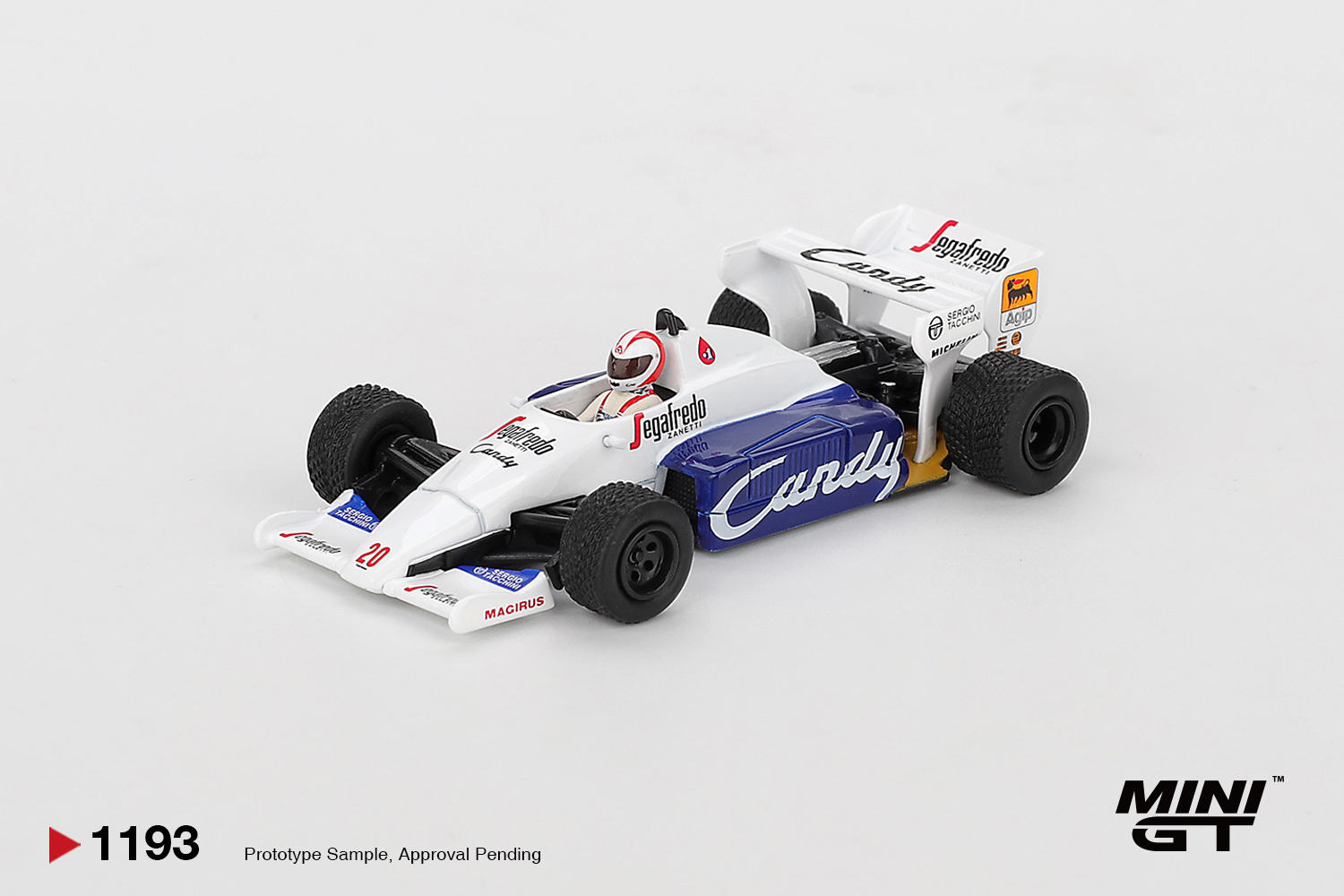 Mini GT 1/64 Toleman TG184 #20 Johnny Cecotto 1984 Monaco Grand Prix - MGT01193-L